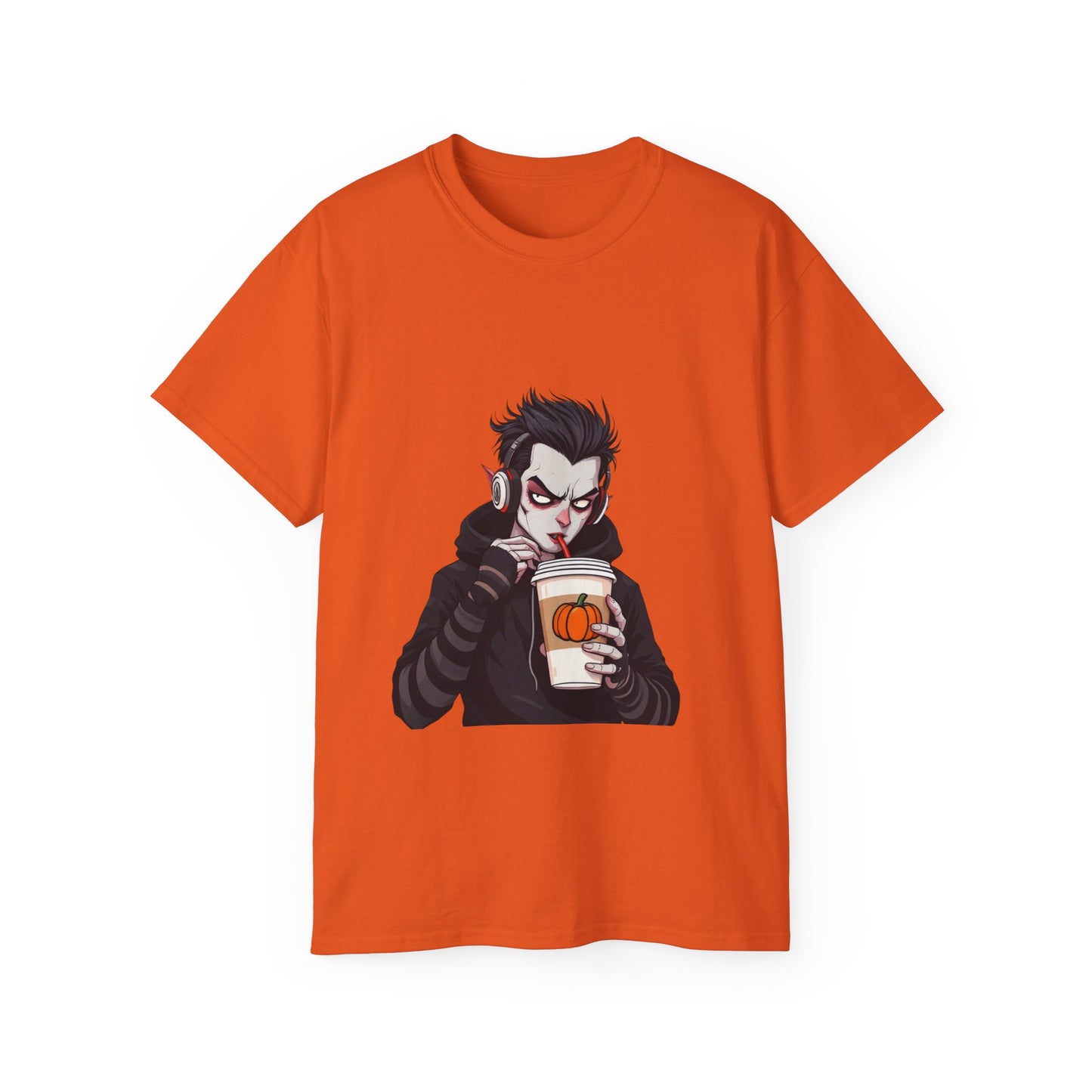 Vampire Themed Unisex Tee, Halloween Shirt, Graphic Tee, Spooky Apparel, Costume Party Top, Trendy Casual Wear