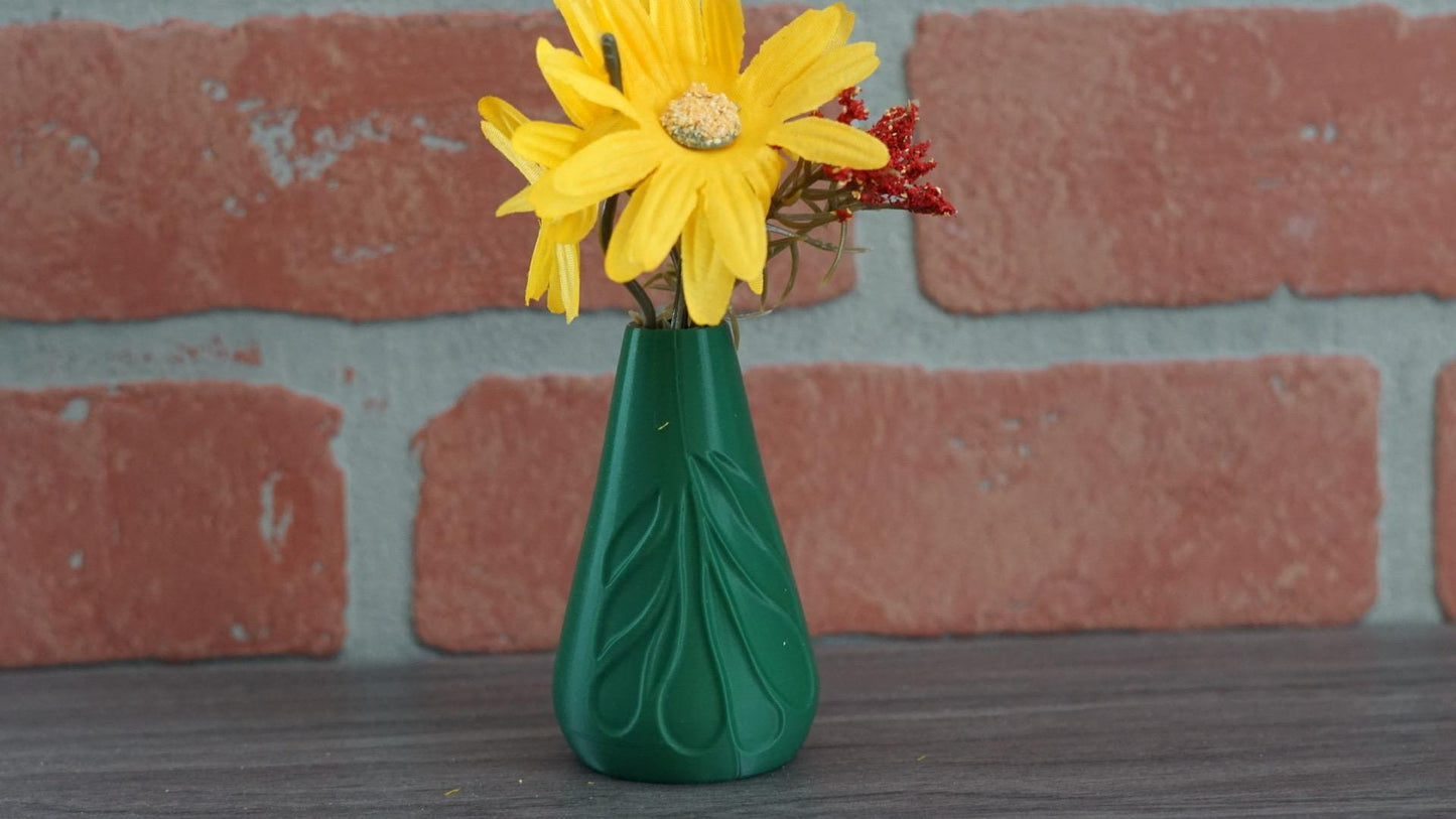 Vase Leaf Shaped Nature Inspired Home Decor-Printastic Treasures