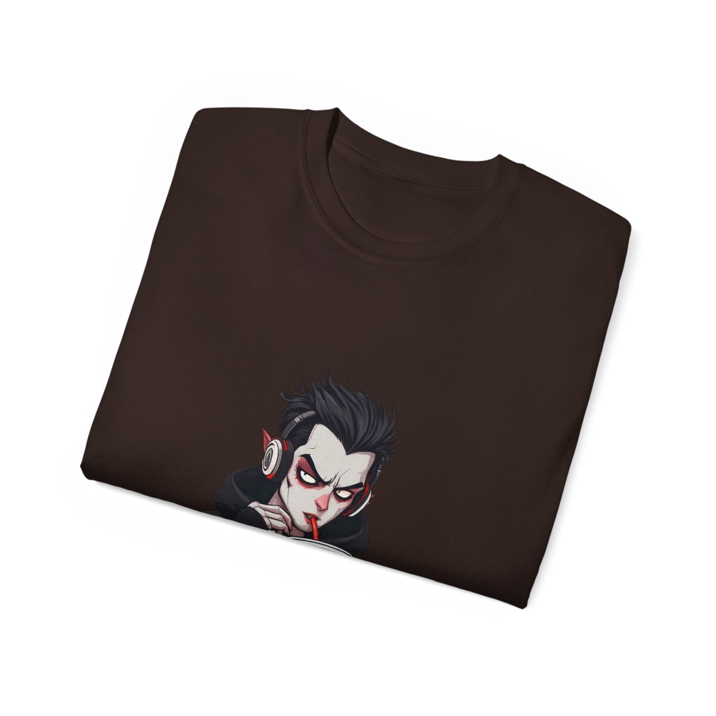 Vampire Themed Unisex Tee, Halloween Shirt, Graphic Tee, Spooky Apparel, Costume Party Top, Trendy Casual Wear