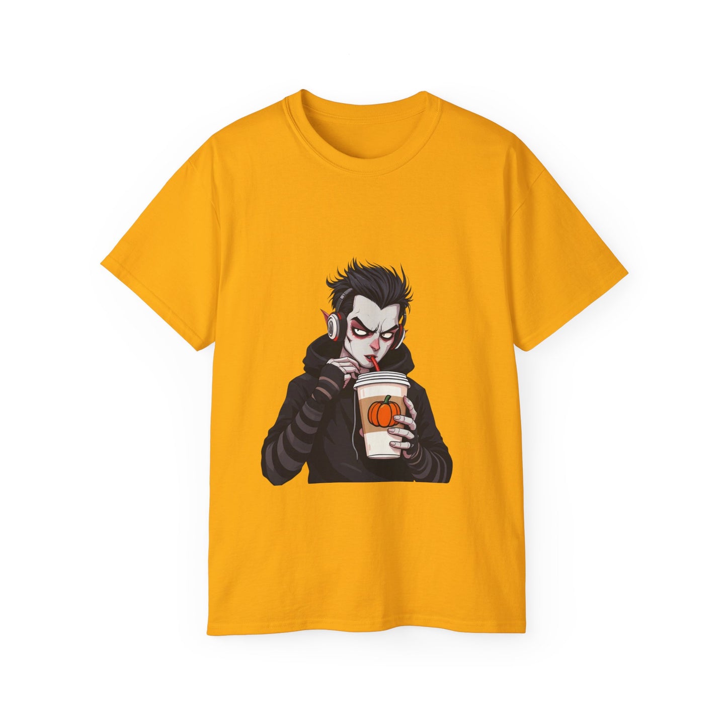 Vampire Themed Unisex Tee, Halloween Shirt, Graphic Tee, Spooky Apparel, Costume Party Top, Trendy Casual Wear