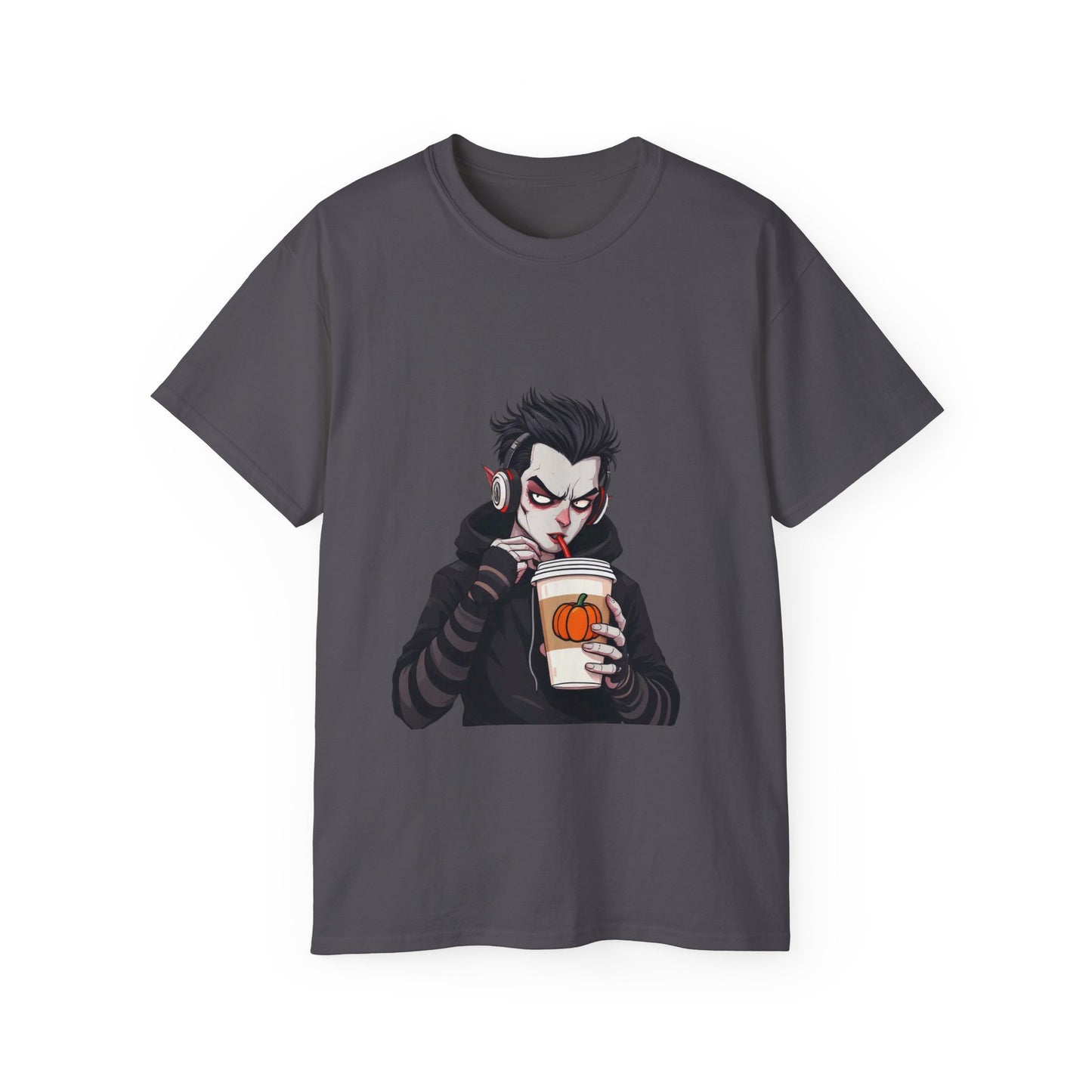 Vampire Themed Unisex Tee, Halloween Shirt, Graphic Tee, Spooky Apparel, Costume Party Top, Trendy Casual Wear