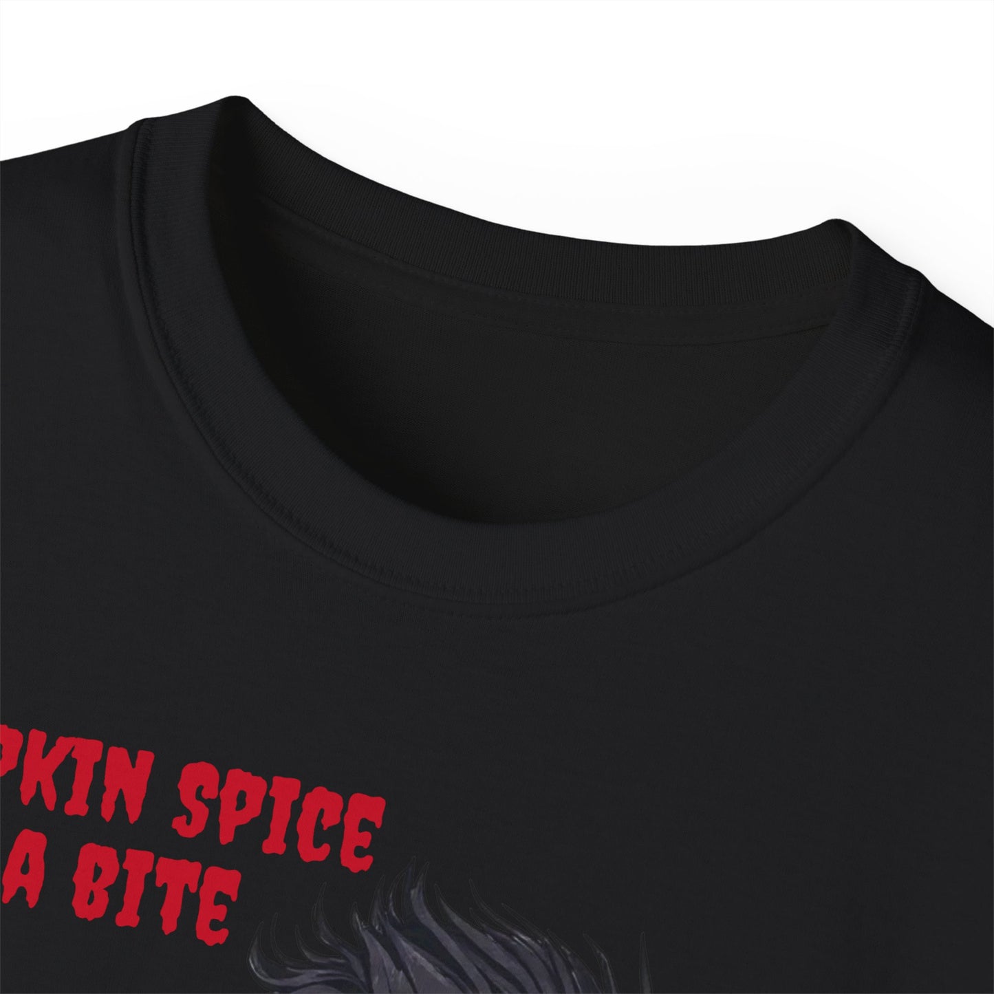 Vampire Themed Tee, Halloween Shirt for Unisex, Goth Graphic T-shirt, Horror Costume Top, Men Women Scary Clothing
