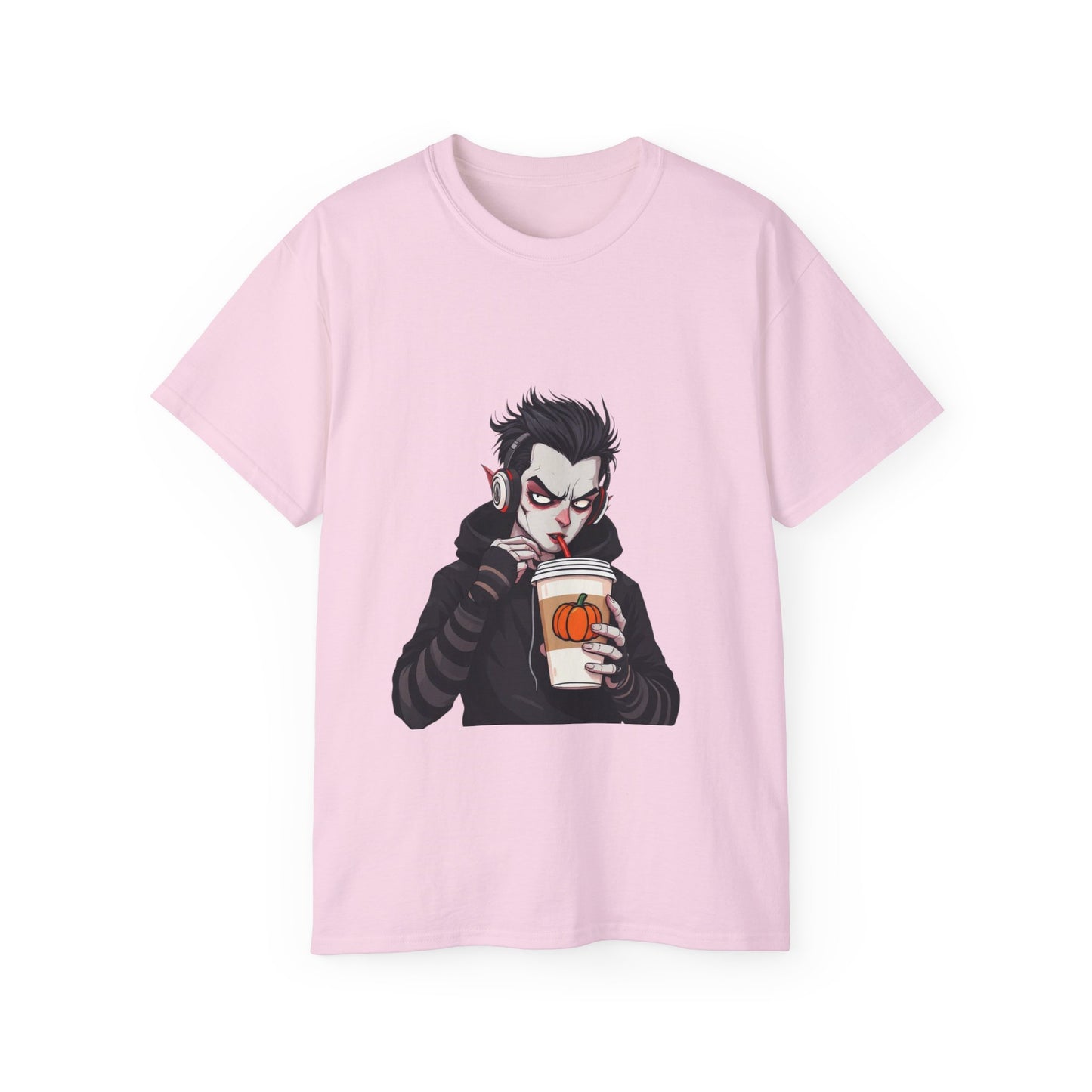 Vampire Themed Unisex Tee, Halloween Shirt, Graphic Tee, Spooky Apparel, Costume Party Top, Trendy Casual Wear