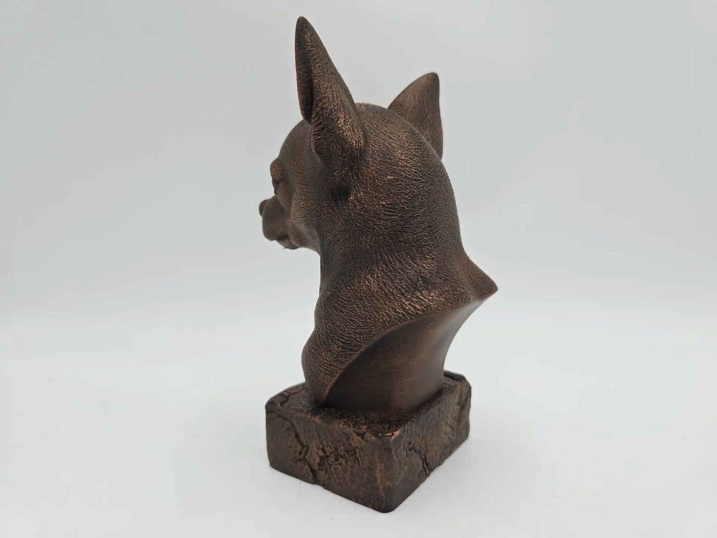 Dog Memorial, Chihuahua, Bronze-Look Urn Bust-Printastic Treasures