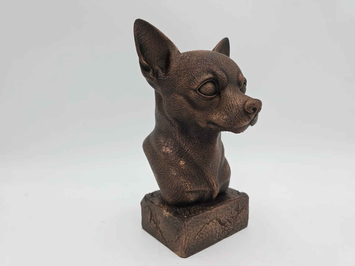 Dog Memorial, Chihuahua, Bronze-Look Urn Bust-Printastic Treasures