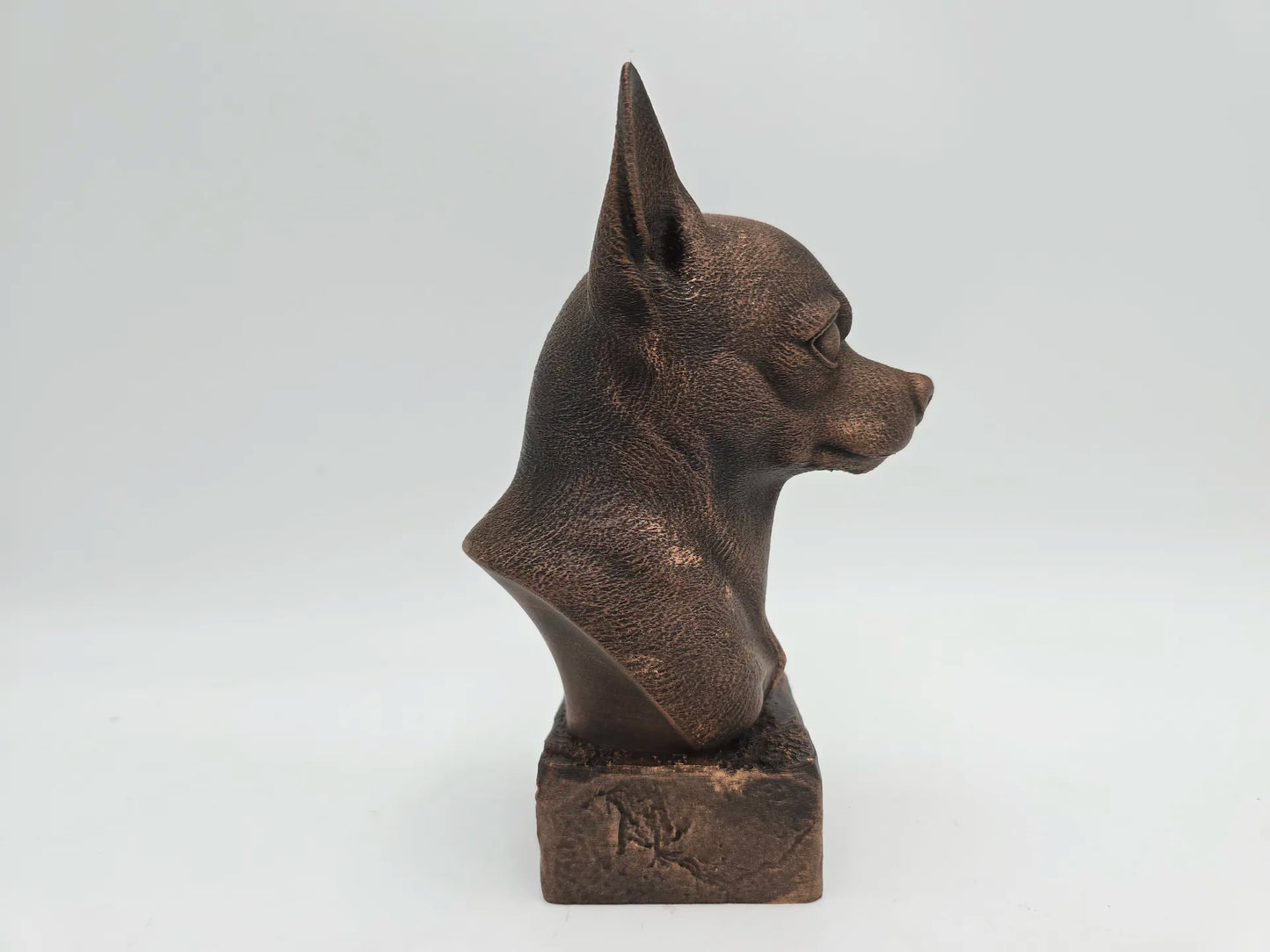 Dog Memorial, Chihuahua, Bronze-Look Urn Bust-Printastic Treasures