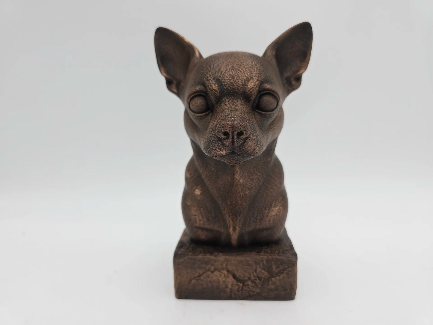Dog Memorial, Chihuahua, Bronze-Look Urn Bust-Printastic Treasures