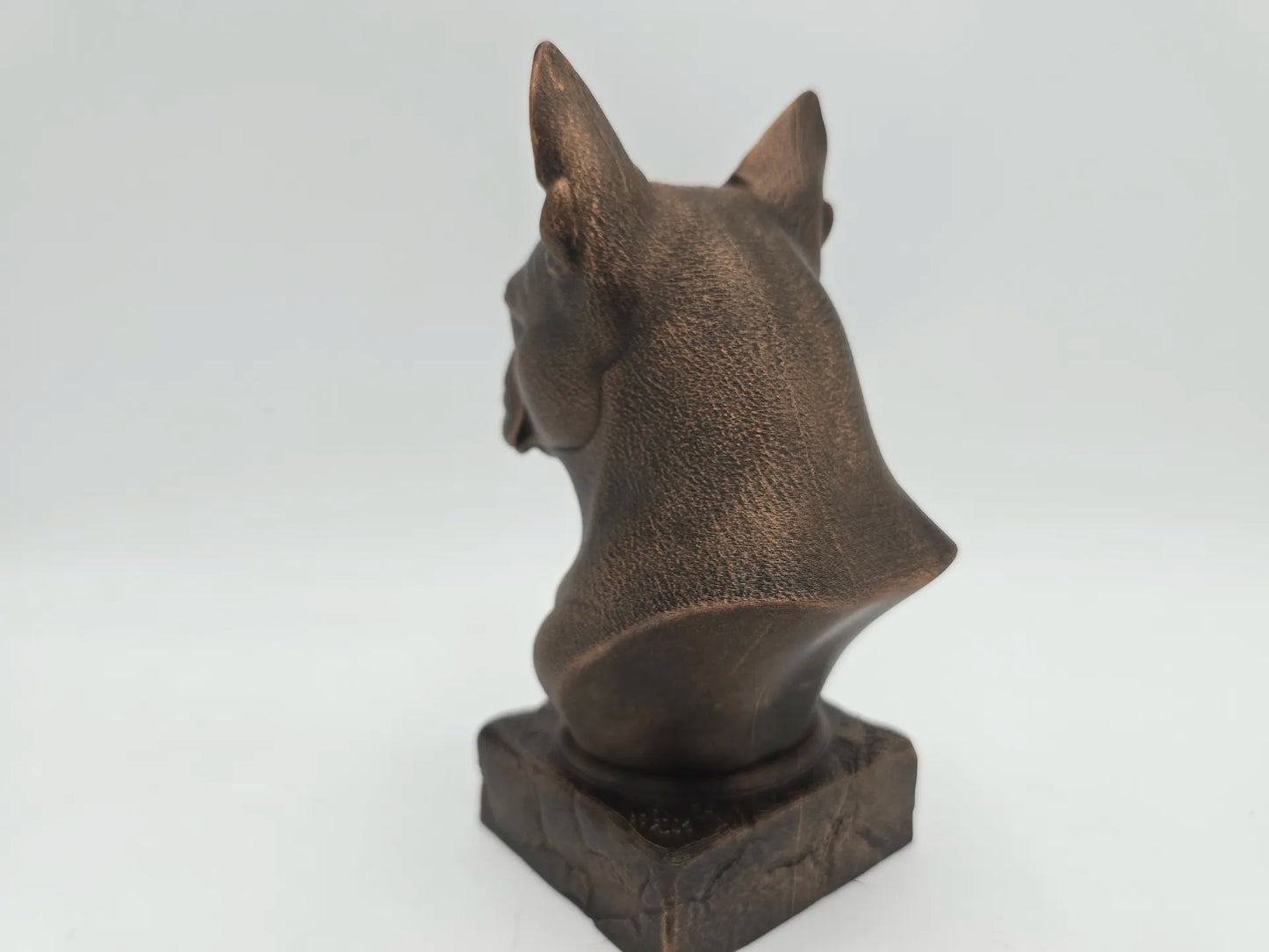Dog Memorial, Boston Terrier, Bronze-Look Urn Bust-Printastic Treasures