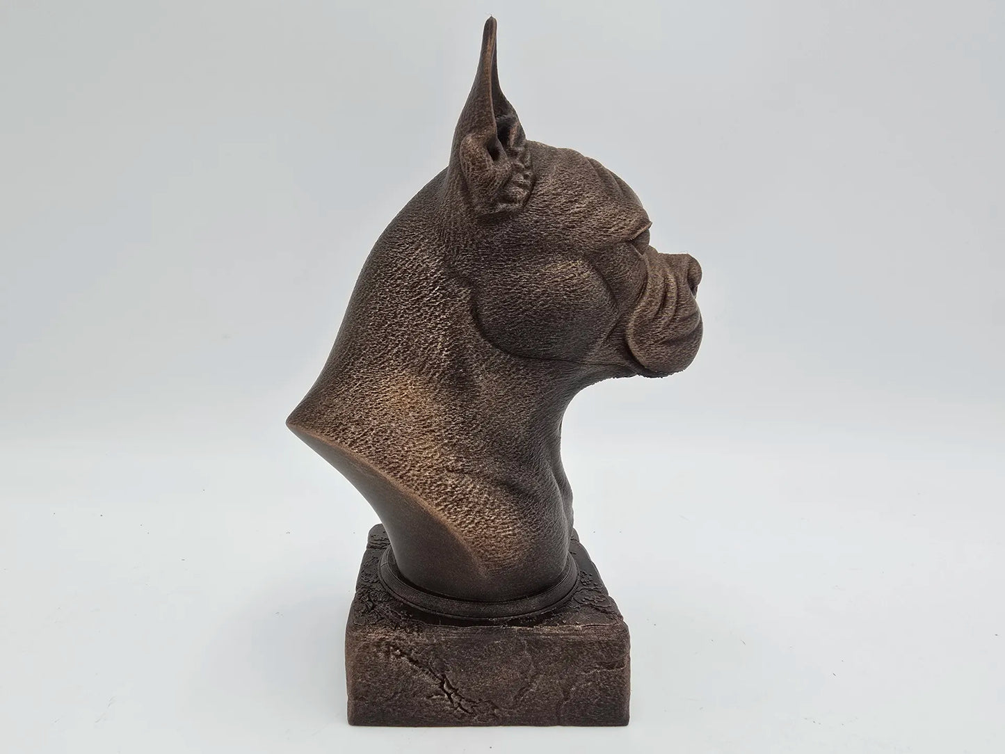 Dog Memorial, Boston Terrier, Bronze-Look Urn Bust-Printastic Treasures