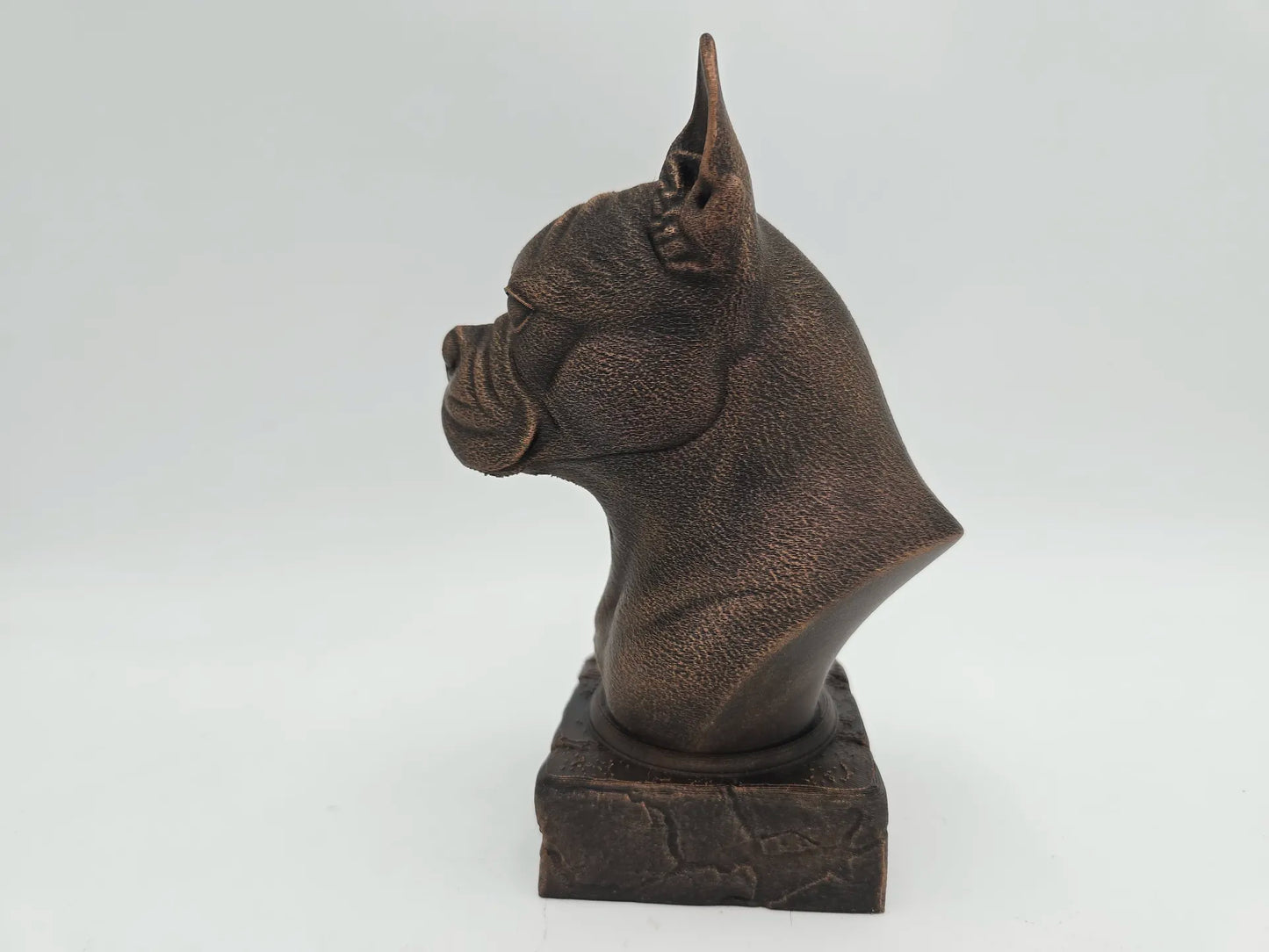 Dog Memorial, Boston Terrier, Bronze-Look Urn Bust-Printastic Treasures