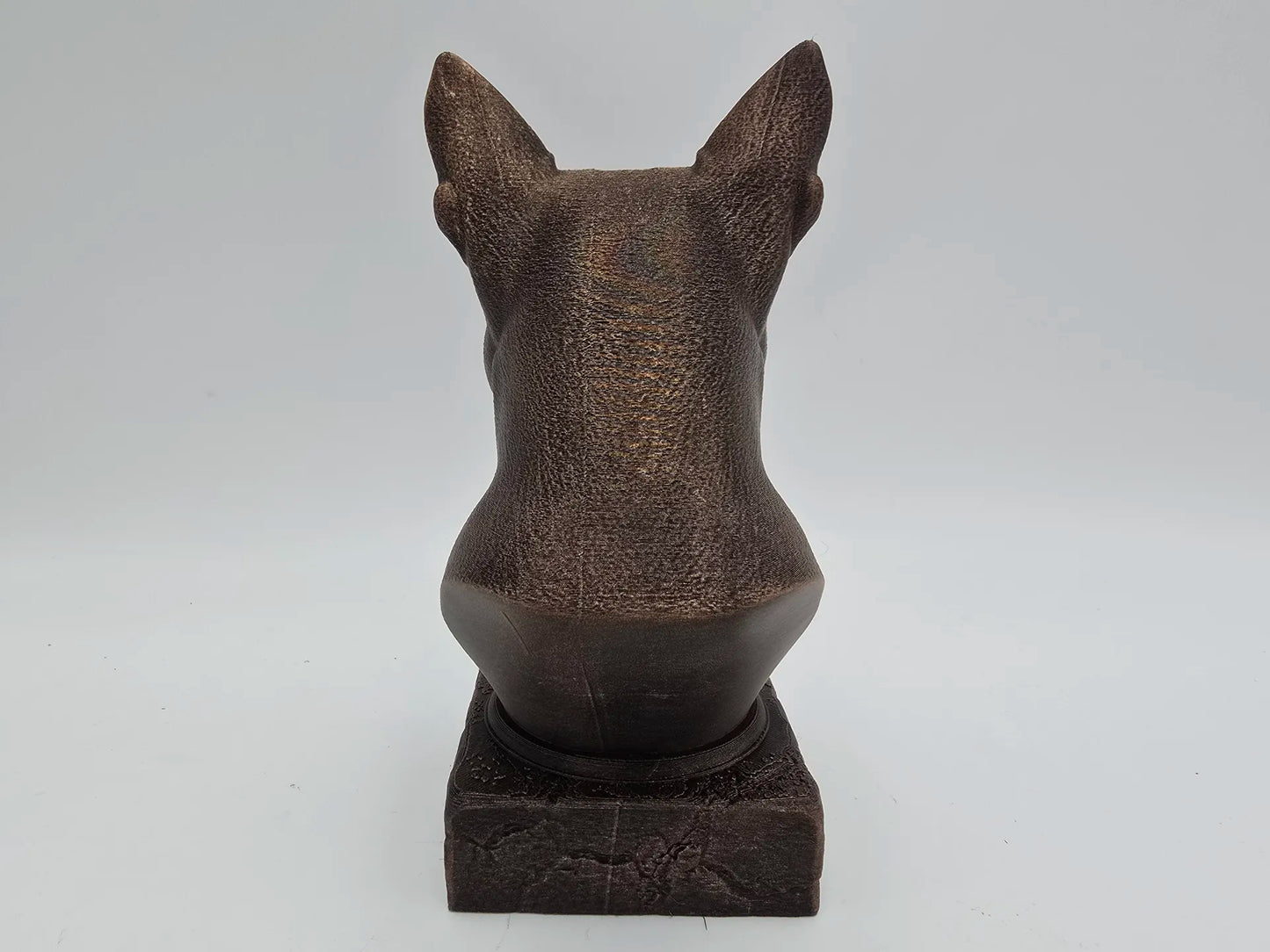 Dog Memorial, Boston Terrier, Bronze-Look Urn Bust-Printastic Treasures