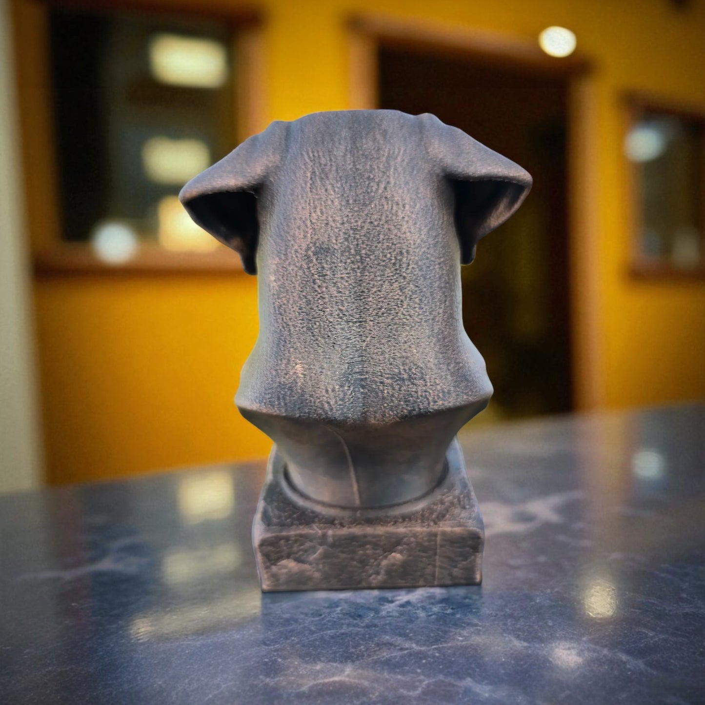 Dog Memorial, German Pointer, Bronze-Look Urn Bust