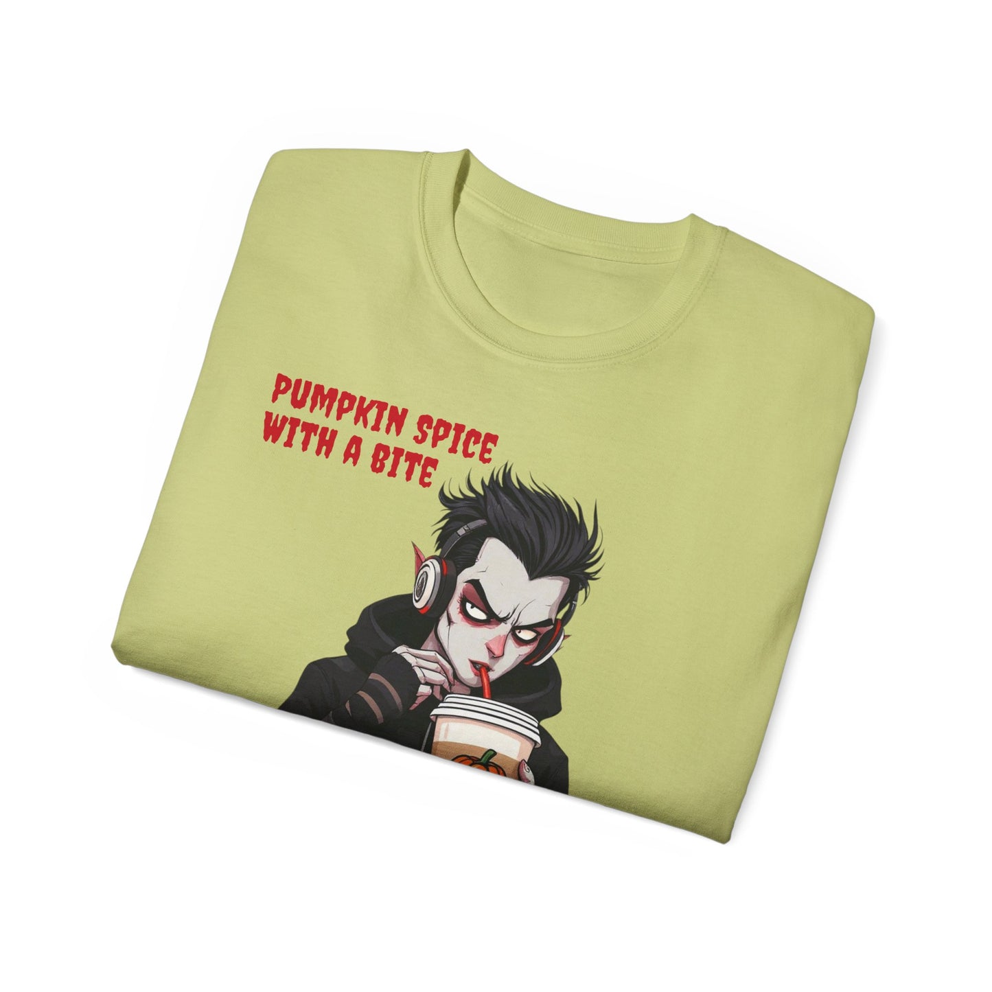 Vampire Themed Tee, Halloween Shirt for Unisex, Goth Graphic T-shirt, Horror Costume Top, Men Women Scary Clothing