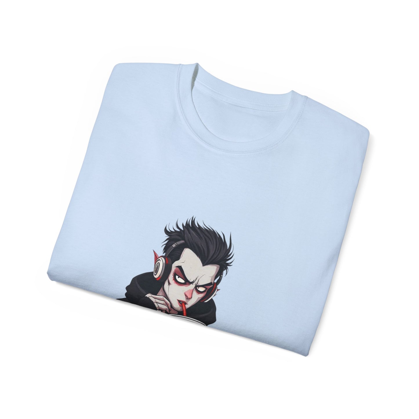 Vampire Themed Unisex Tee, Halloween Shirt, Graphic Tee, Spooky Apparel, Costume Party Top, Trendy Casual Wear