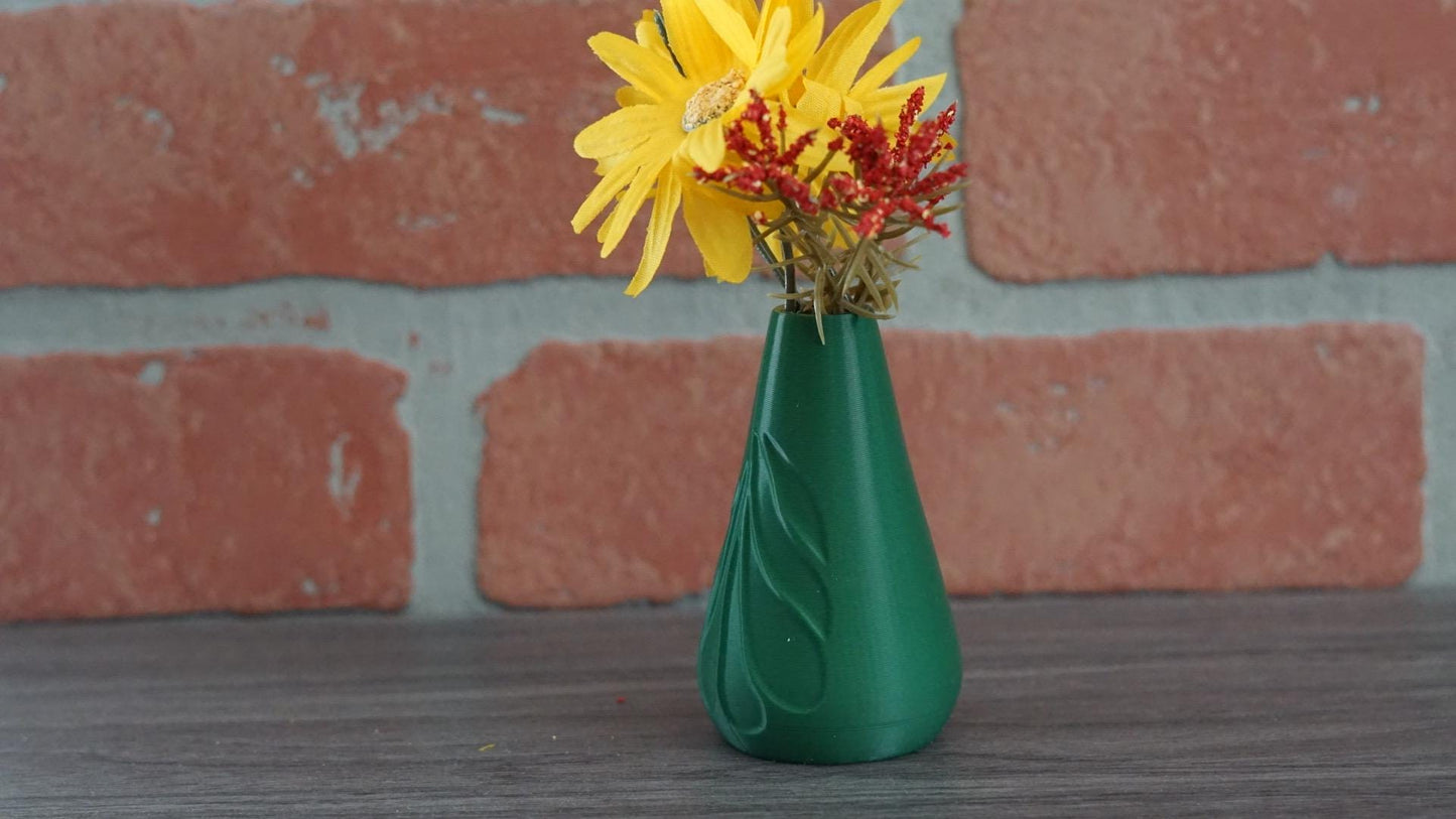 Vase Leaf Shaped Nature Inspired Home Decor-Printastic Treasures