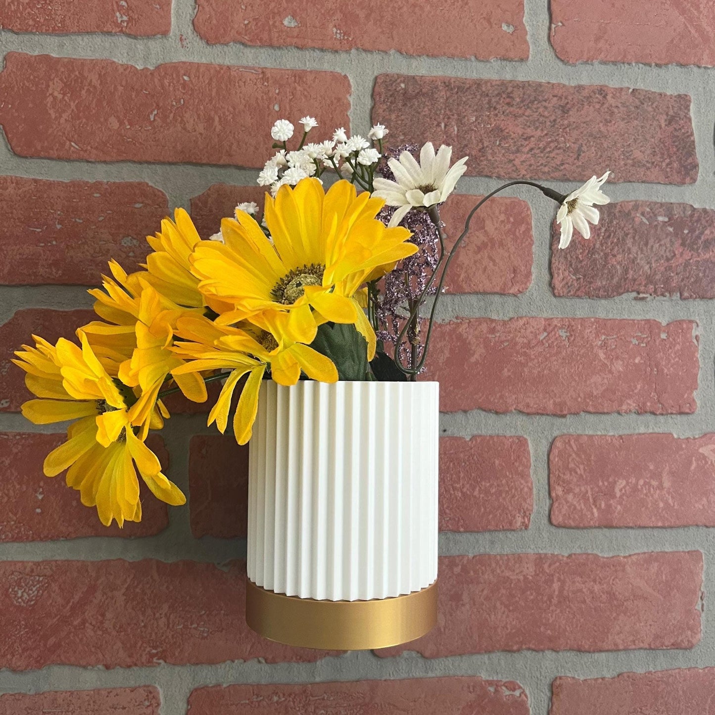 Hanging Planter Vase Set - Cylindrical with Hanger | Indoor/Outdoor Use-Printastic Treasures