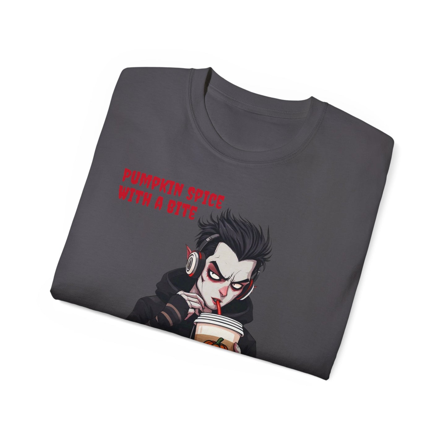 Vampire Themed Tee, Halloween Shirt for Unisex, Goth Graphic T-shirt, Horror Costume Top, Men Women Scary Clothing