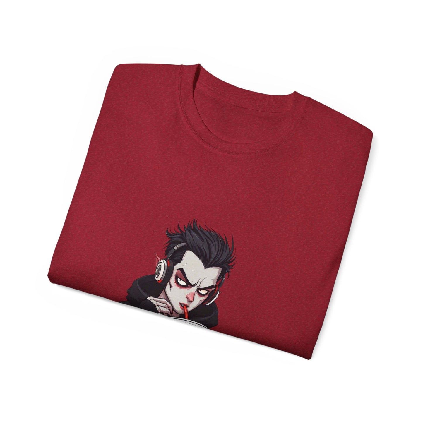Vampire Themed Unisex Tee, Halloween Shirt, Graphic Tee, Spooky Apparel, Costume Party Top, Trendy Casual Wear