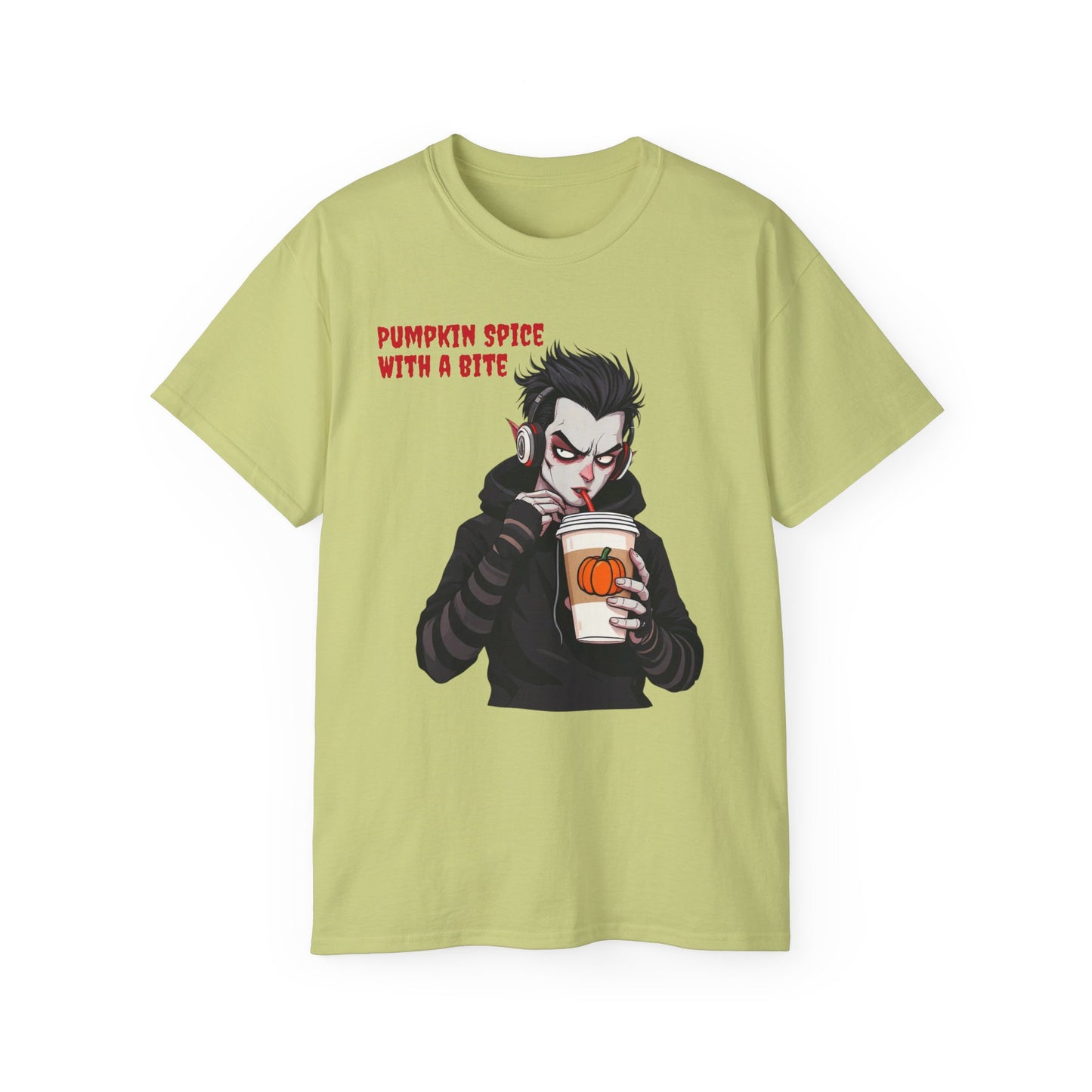 Vampire Themed Tee, Halloween Shirt for Unisex, Goth Graphic T-shirt, Horror Costume Top, Men Women Scary Clothing