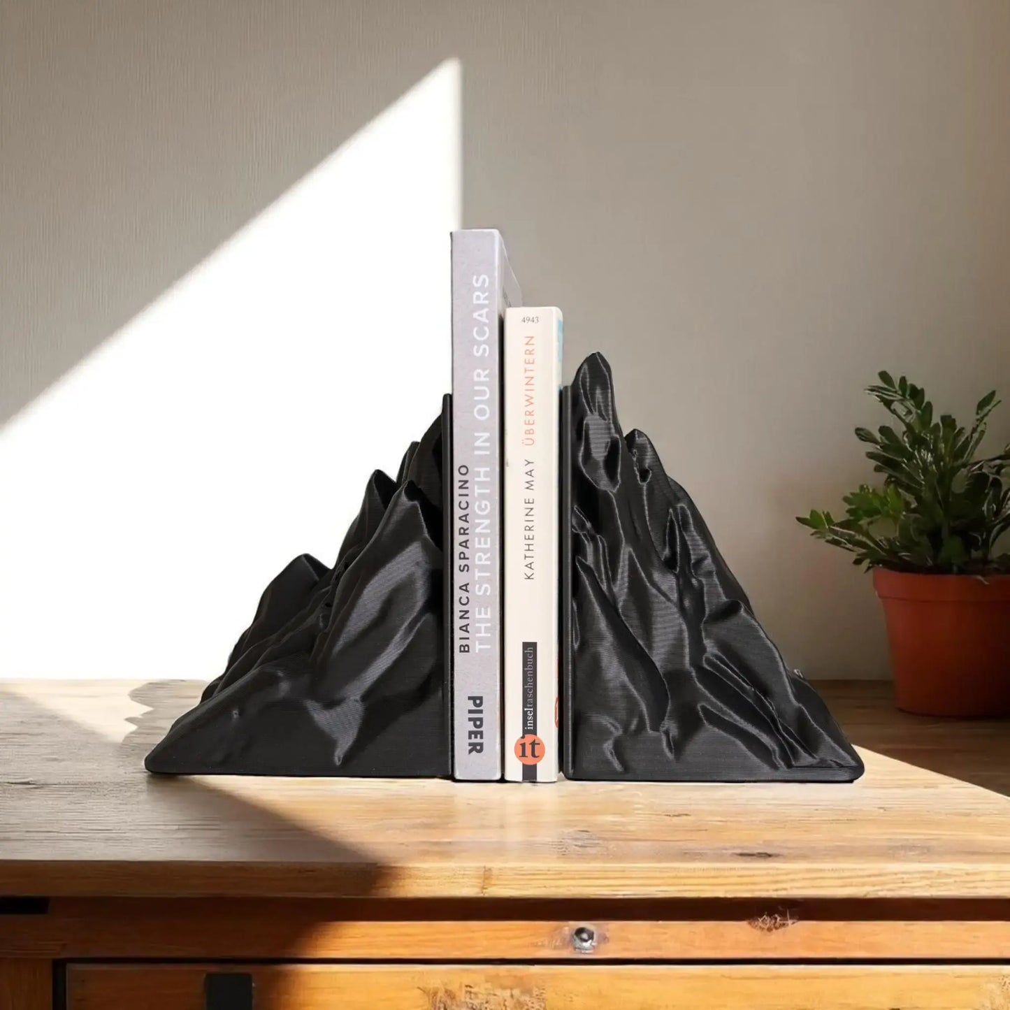 Mountain Bookends - Eco-Friendly Decor for Book Nooks-Printastic Treasures