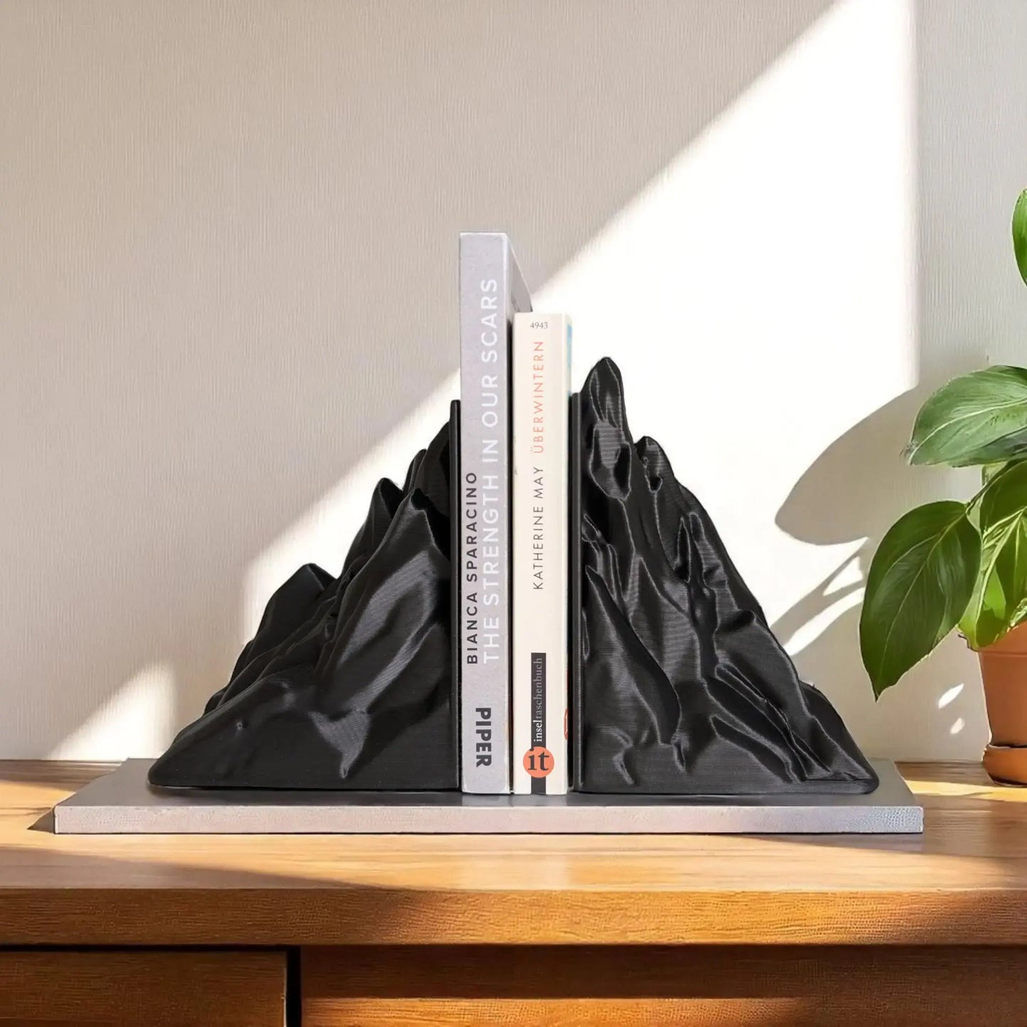 Mountain Bookends - Eco-Friendly Decor for Book Nooks-Printastic Treasures
