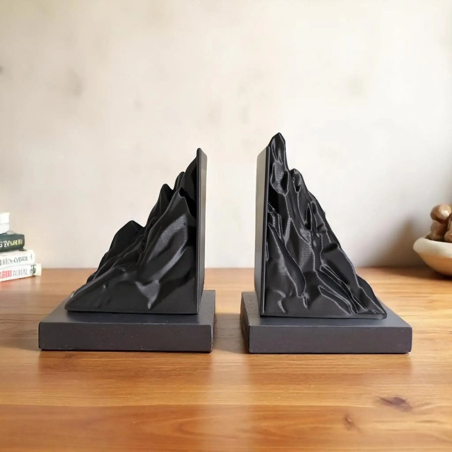 Mountain Bookends - Eco-Friendly Decor for Book Nooks-Printastic Treasures