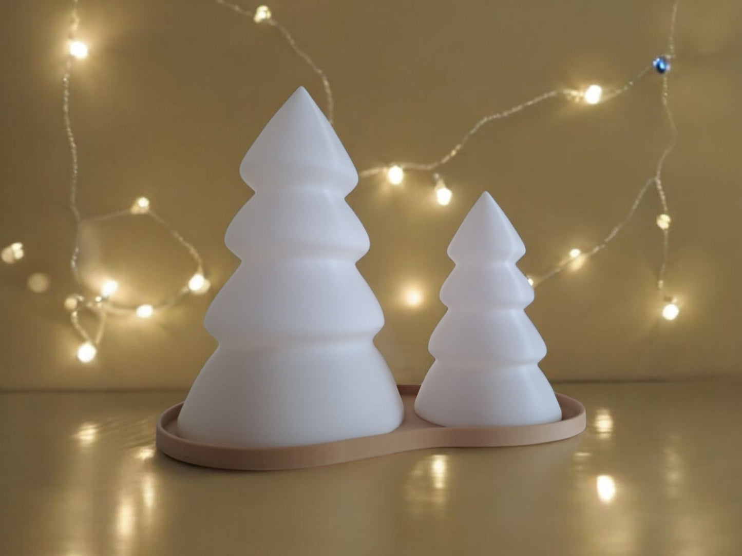 Christmas Decor - Tree Tea Light Set (2-Pack) | Festive Holiday Lighting-Printastic Treasures