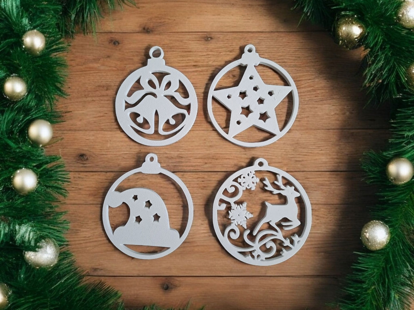 Christmas Decor Set – 10 Ornament Bundle-Printastic Treasures