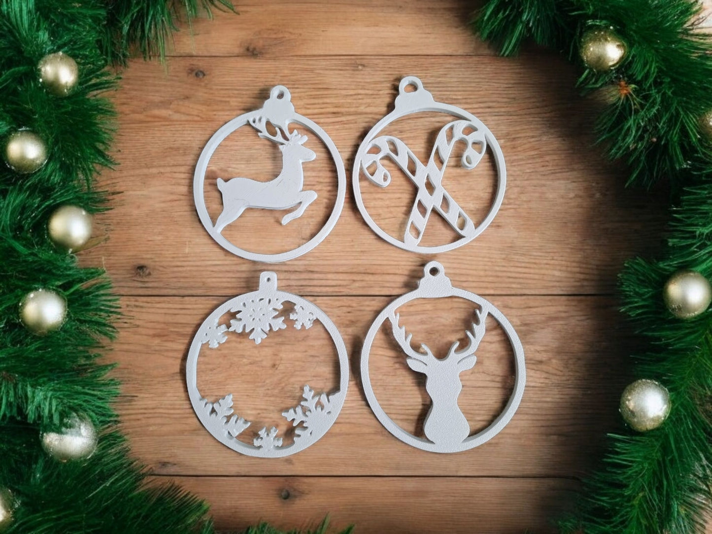 Christmas Decor Set – 10 Ornament Bundle-Printastic Treasures