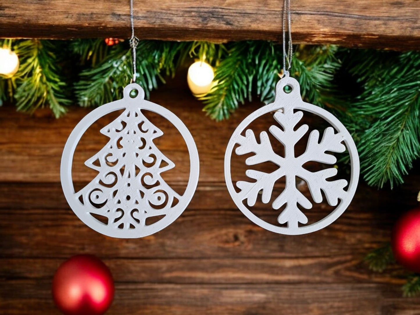 Christmas Decor Set – 10 Ornament Bundle-Printastic Treasures