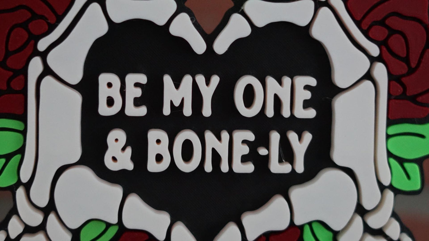 Halloween Hanging Sign - Be My One & Bone-ly-Printastic Treasures