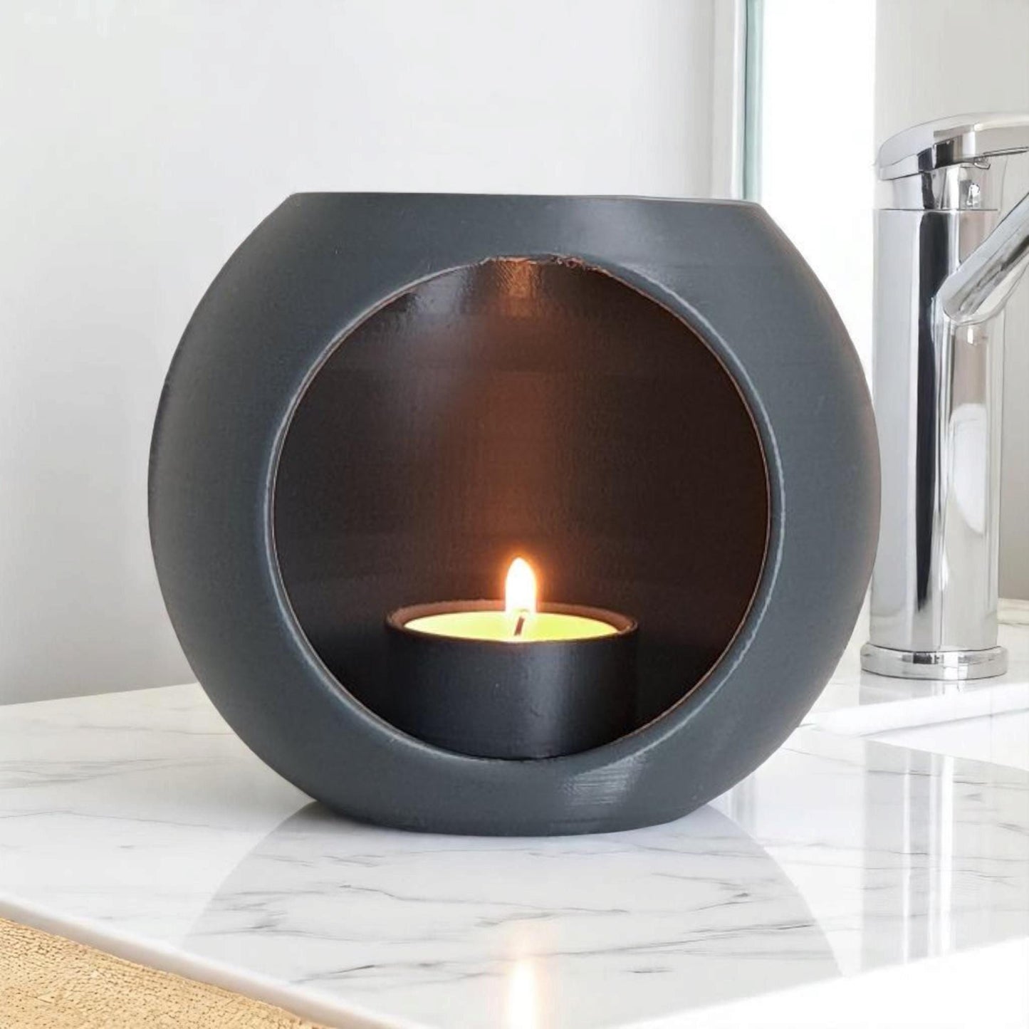 Tea Light Holder, Modern Design, Minimalist LED-Printastic Treasures