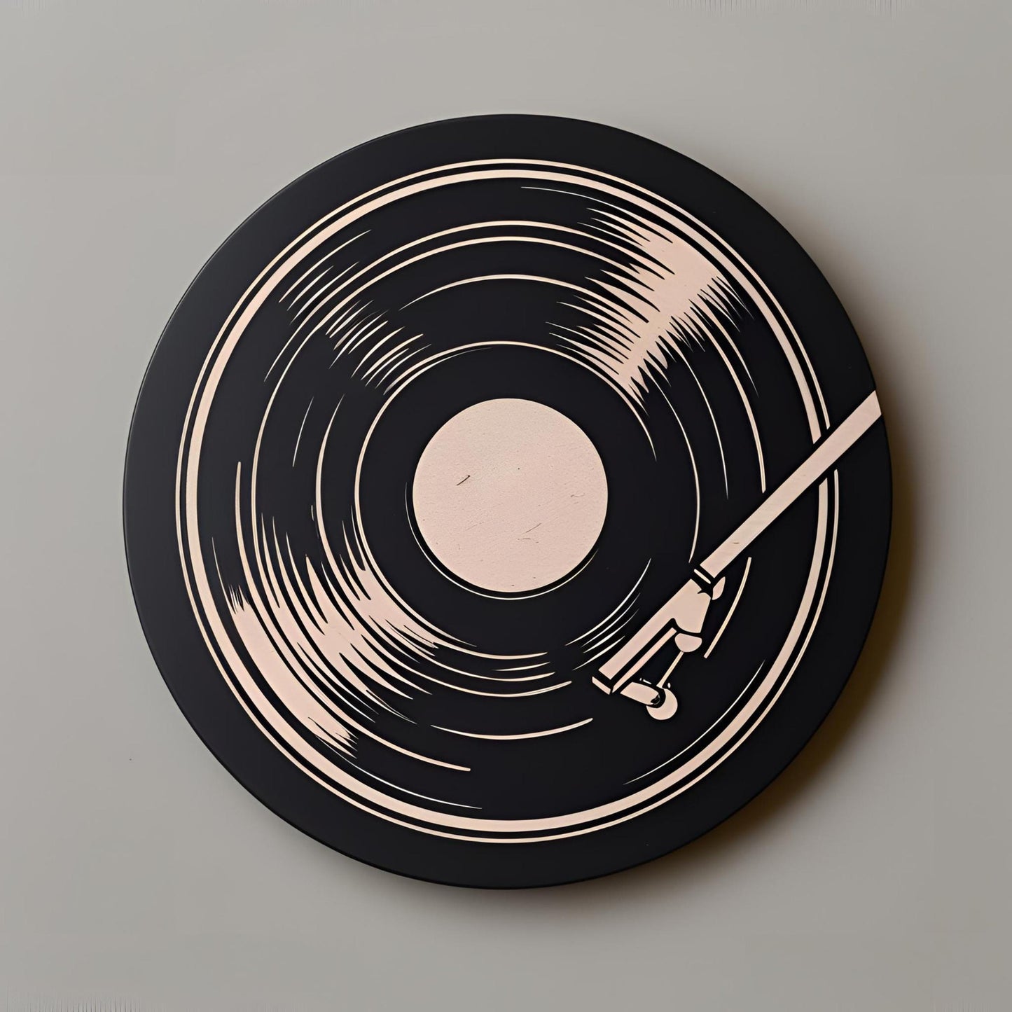 Drink Coasters – Vinyl, Retro, Music-Themed Set 4 piece set-Printastic Treasures