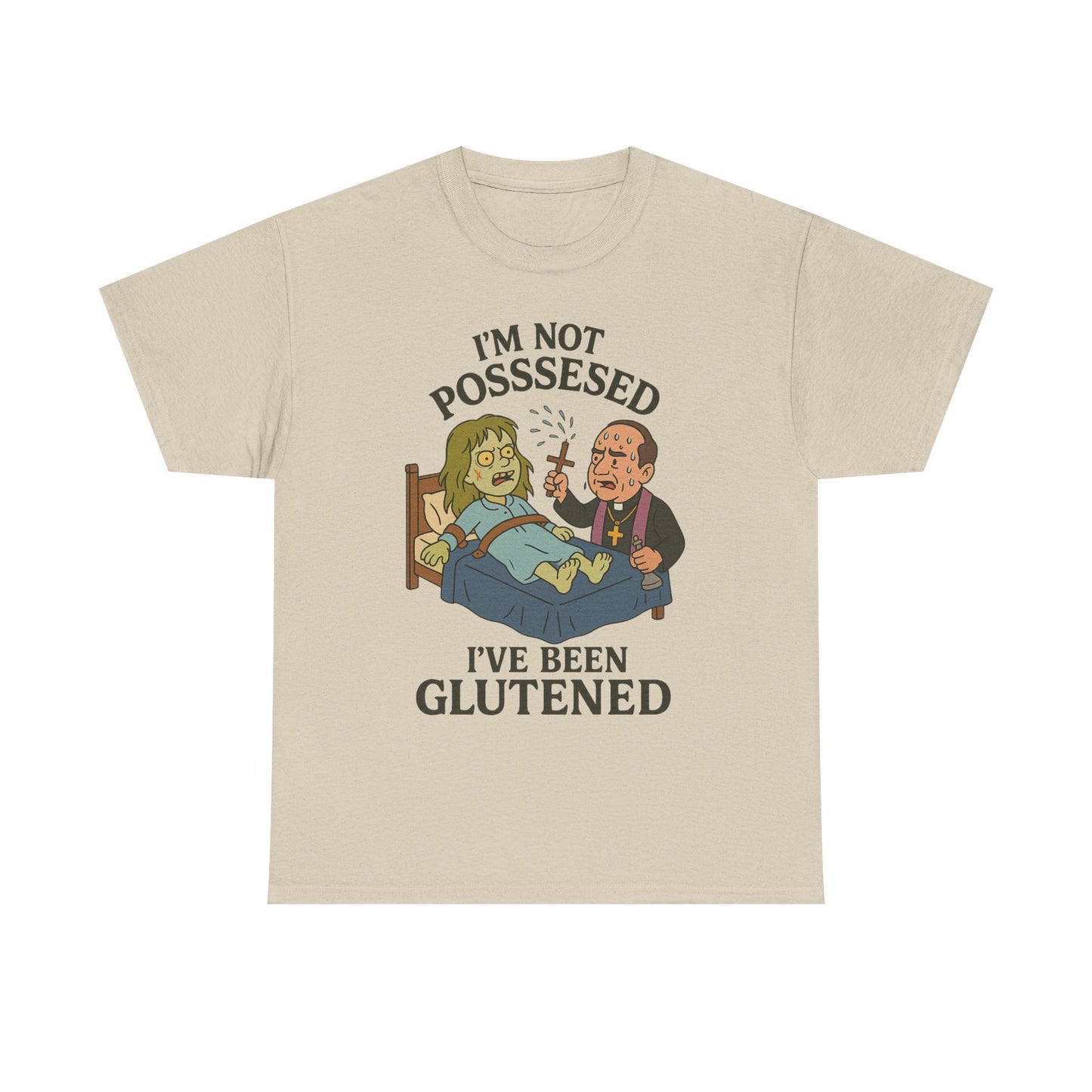 Funny Halloween Unisex Tee - I'm Not Possessed, I've Been Glutened Shirt