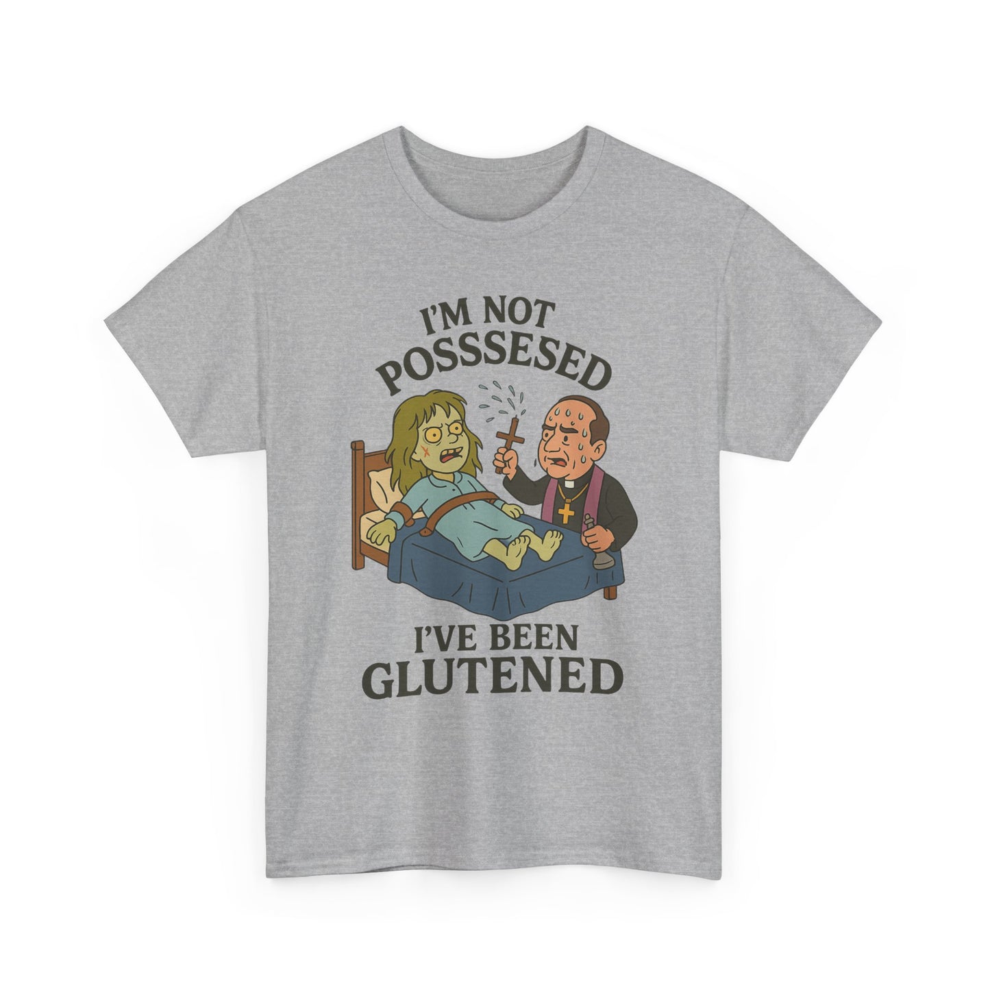 Funny Halloween Unisex Tee - I'm Not Possessed, I've Been Glutened Shirt