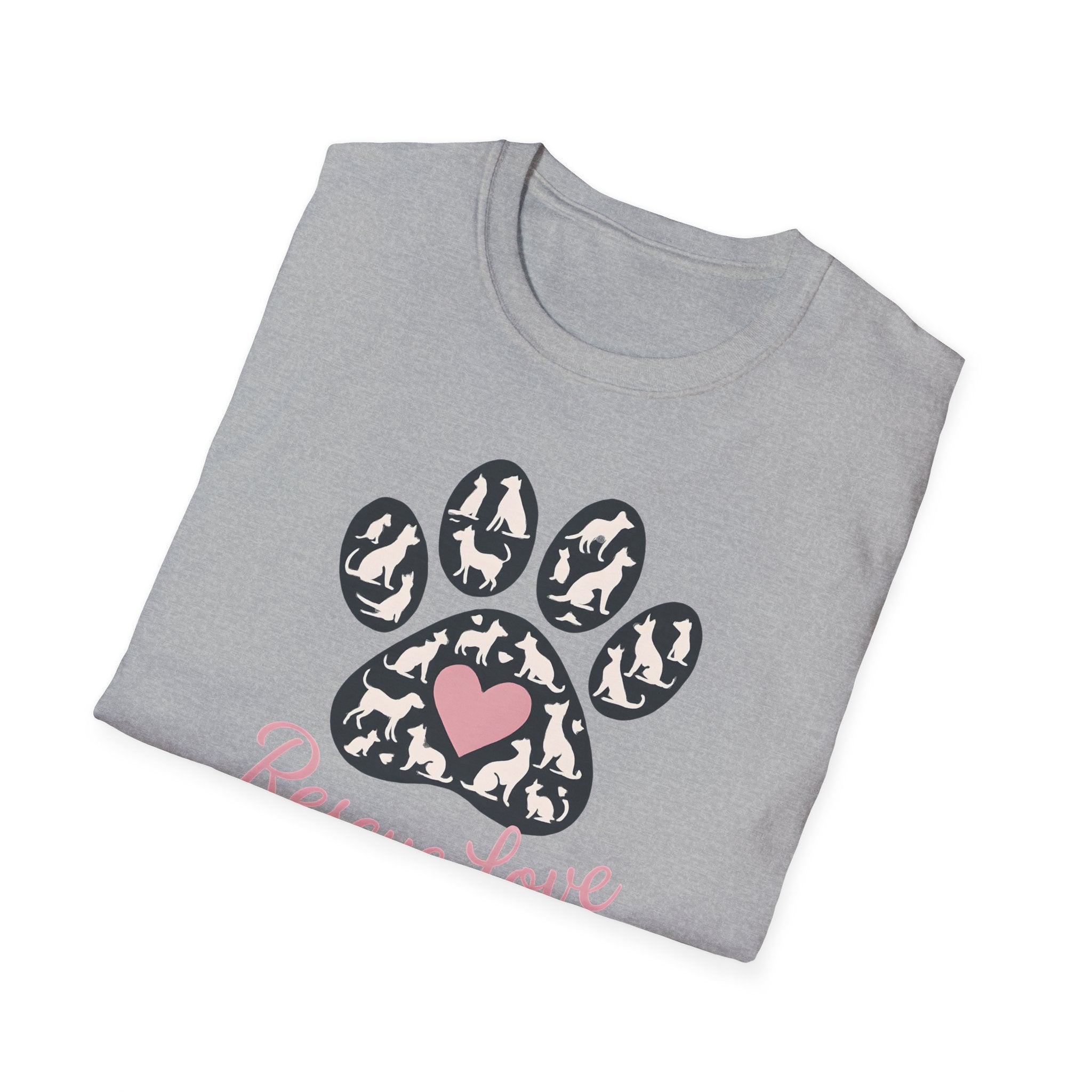 Rescue Love Paw Print T-Shirt