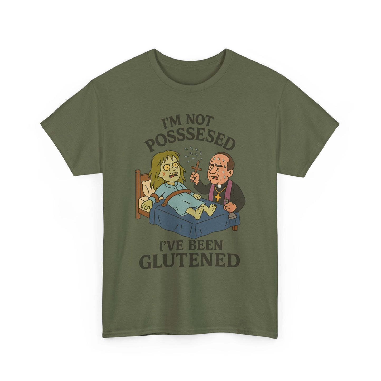 Funny Halloween Unisex Tee - I'm Not Possessed, I've Been Glutened Shirt
