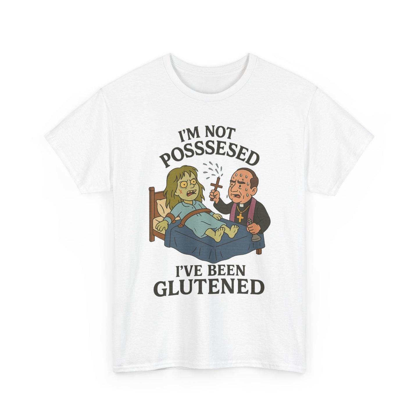 Funny Halloween Unisex Tee - I'm Not Possessed, I've Been Glutened Shirt