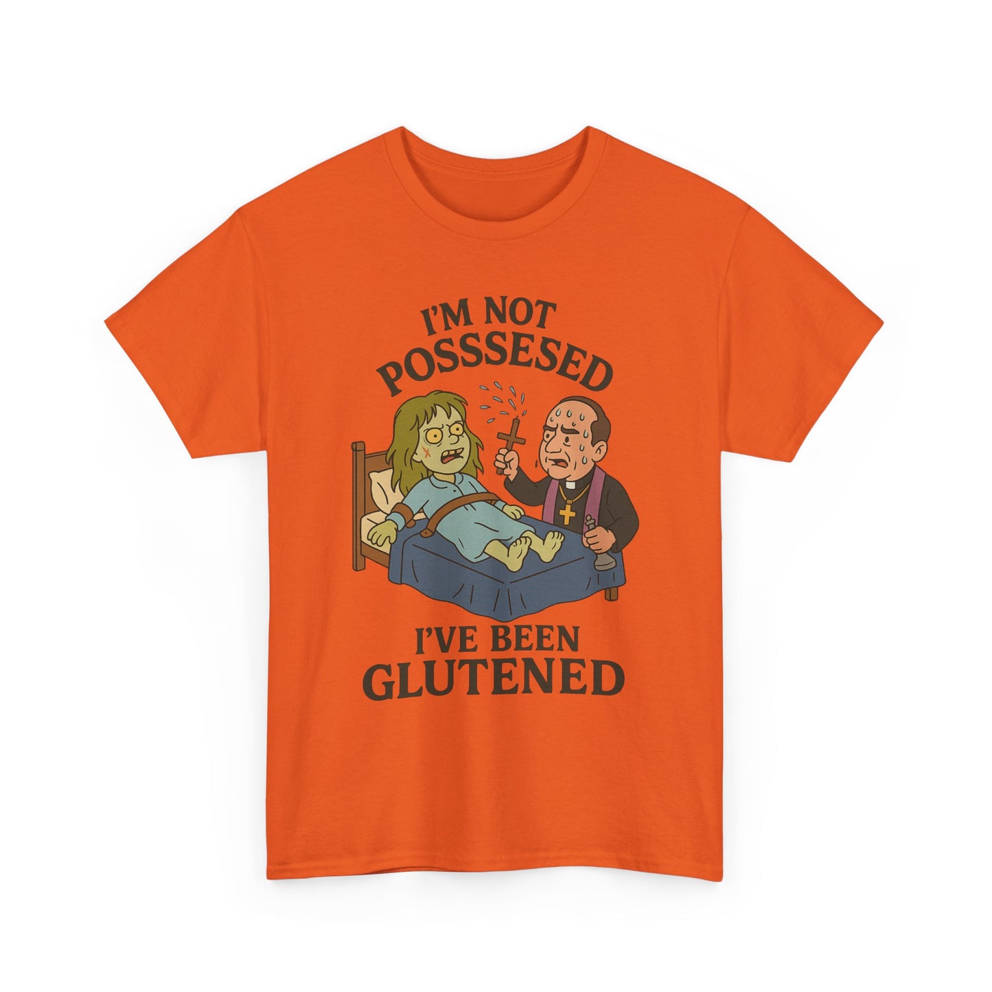 Funny Halloween Unisex Tee - I'm Not Possessed, I've Been Glutened Shirt
