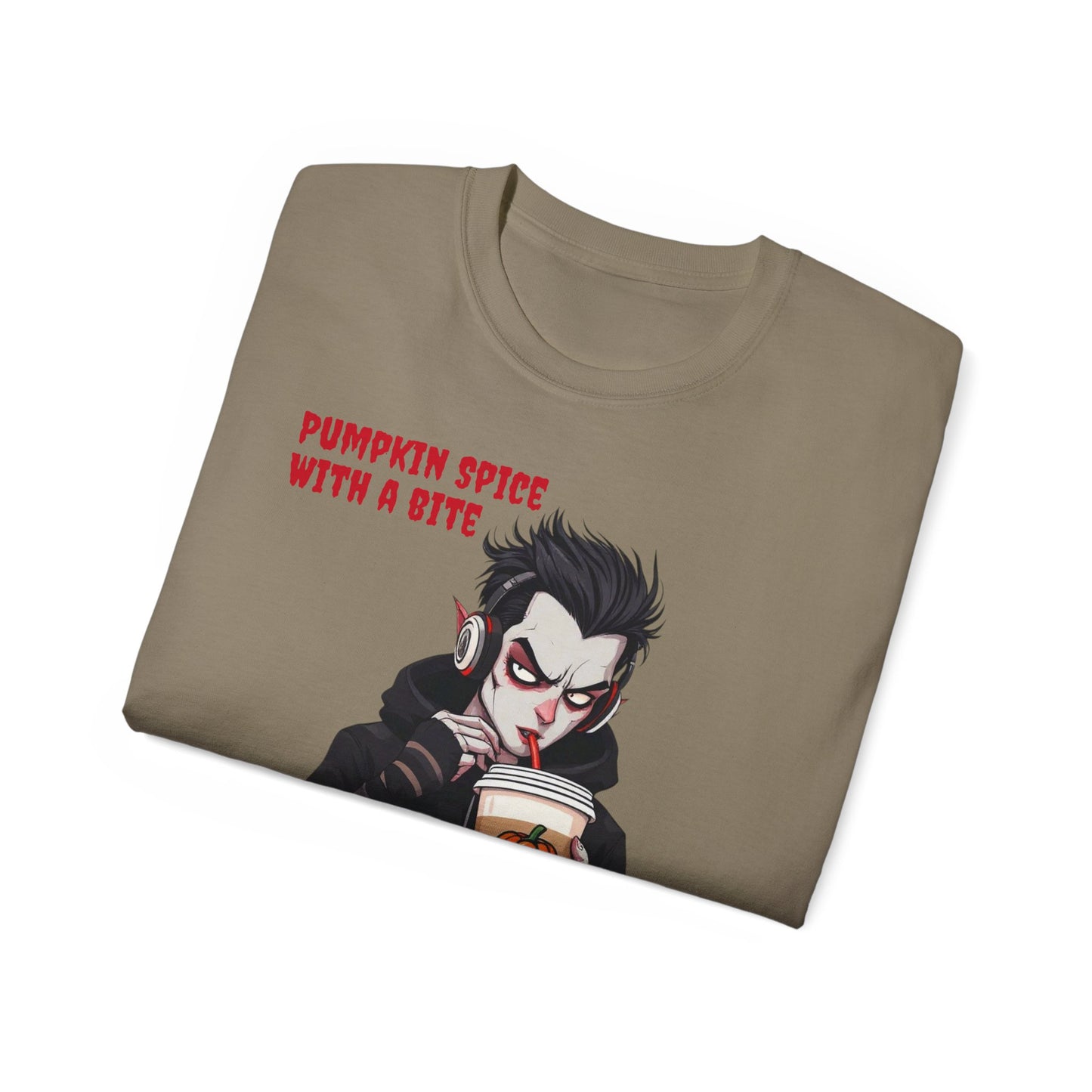 Vampire Themed Tee, Halloween Shirt for Unisex, Goth Graphic T-shirt, Horror Costume Top, Men Women Scary Clothing