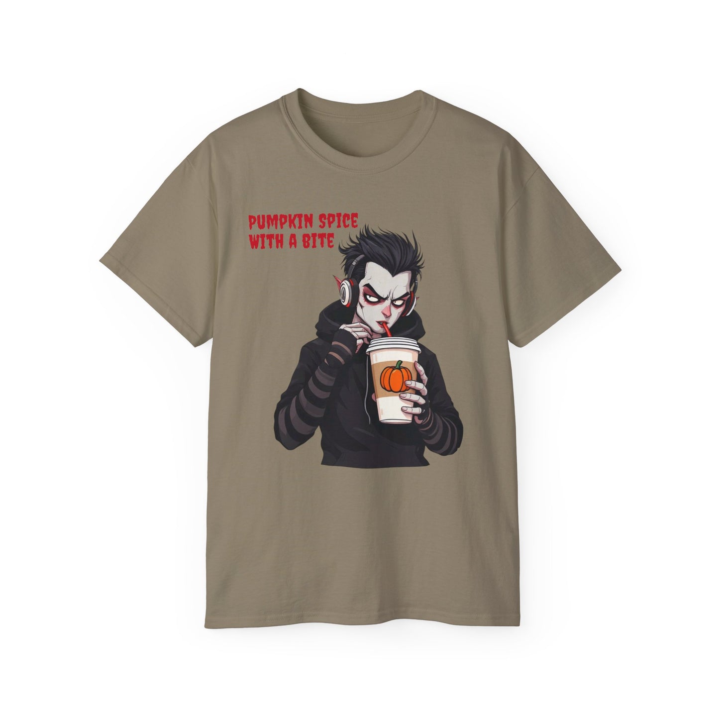 Vampire Themed Tee, Halloween Shirt for Unisex, Goth Graphic T-shirt, Horror Costume Top, Men Women Scary Clothing