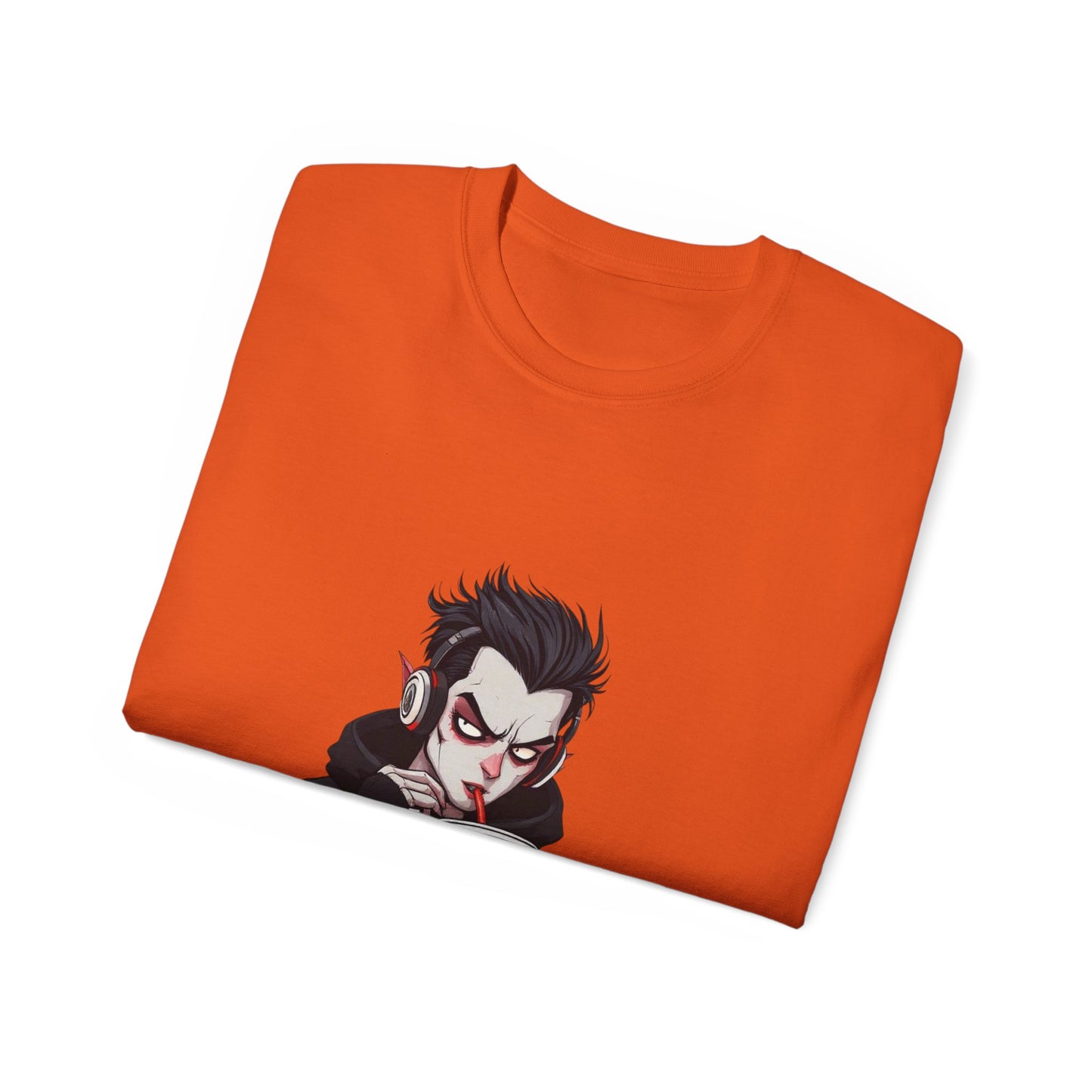 Vampire Themed Unisex Tee, Halloween Shirt, Graphic Tee, Spooky Apparel, Costume Party Top, Trendy Casual Wear