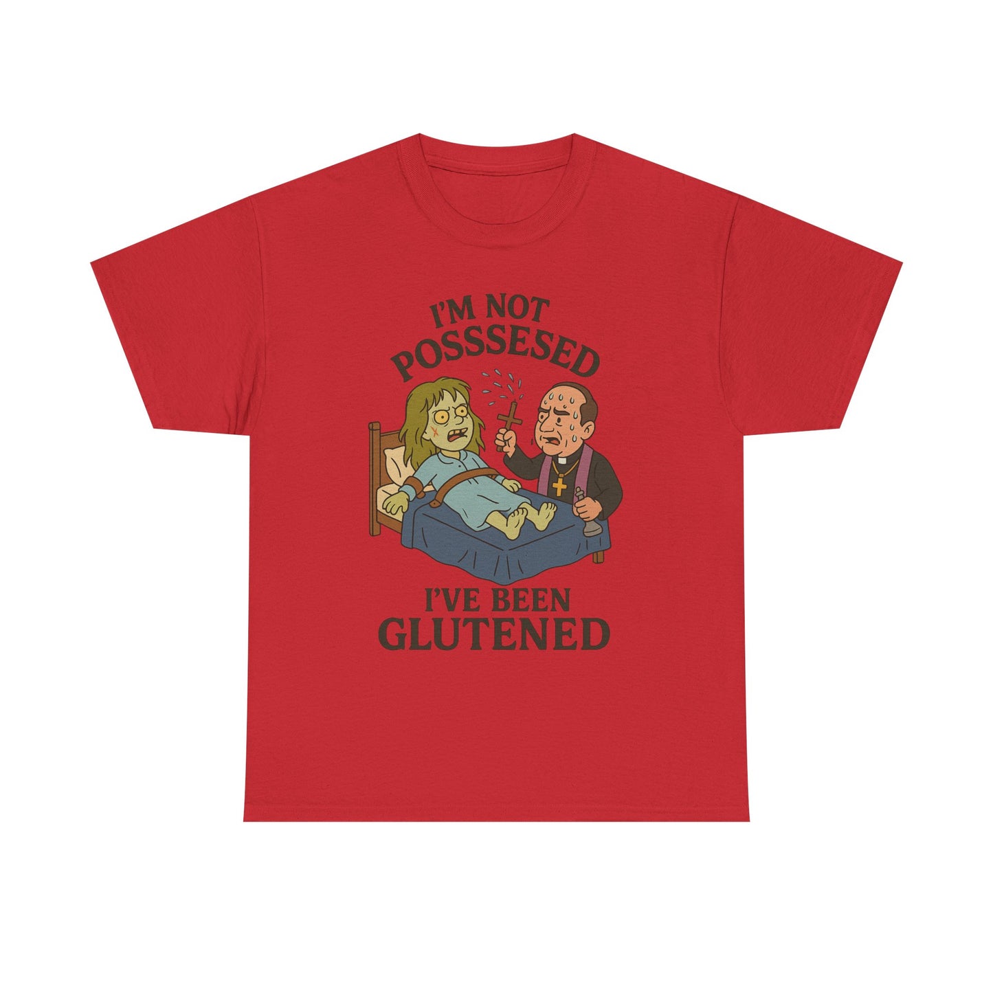 Funny Halloween Unisex Tee - I'm Not Possessed, I've Been Glutened Shirt
