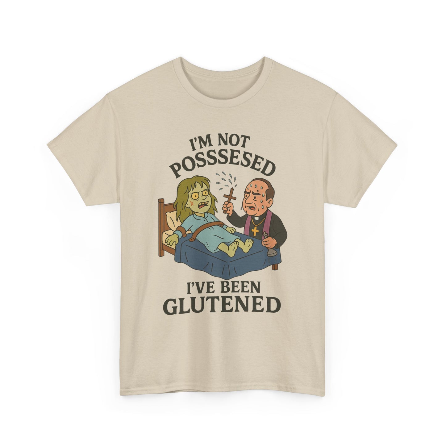 Funny Halloween Unisex Tee - I'm Not Possessed, I've Been Glutened Shirt