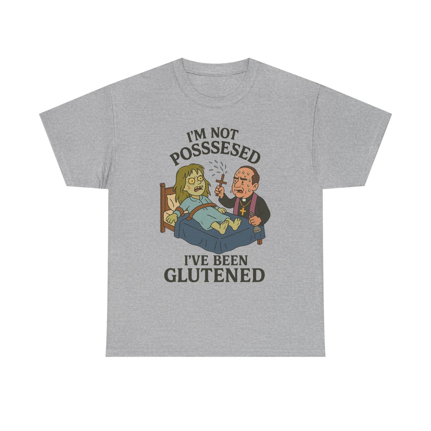 Funny Halloween Unisex Tee - I'm Not Possessed, I've Been Glutened Shirt