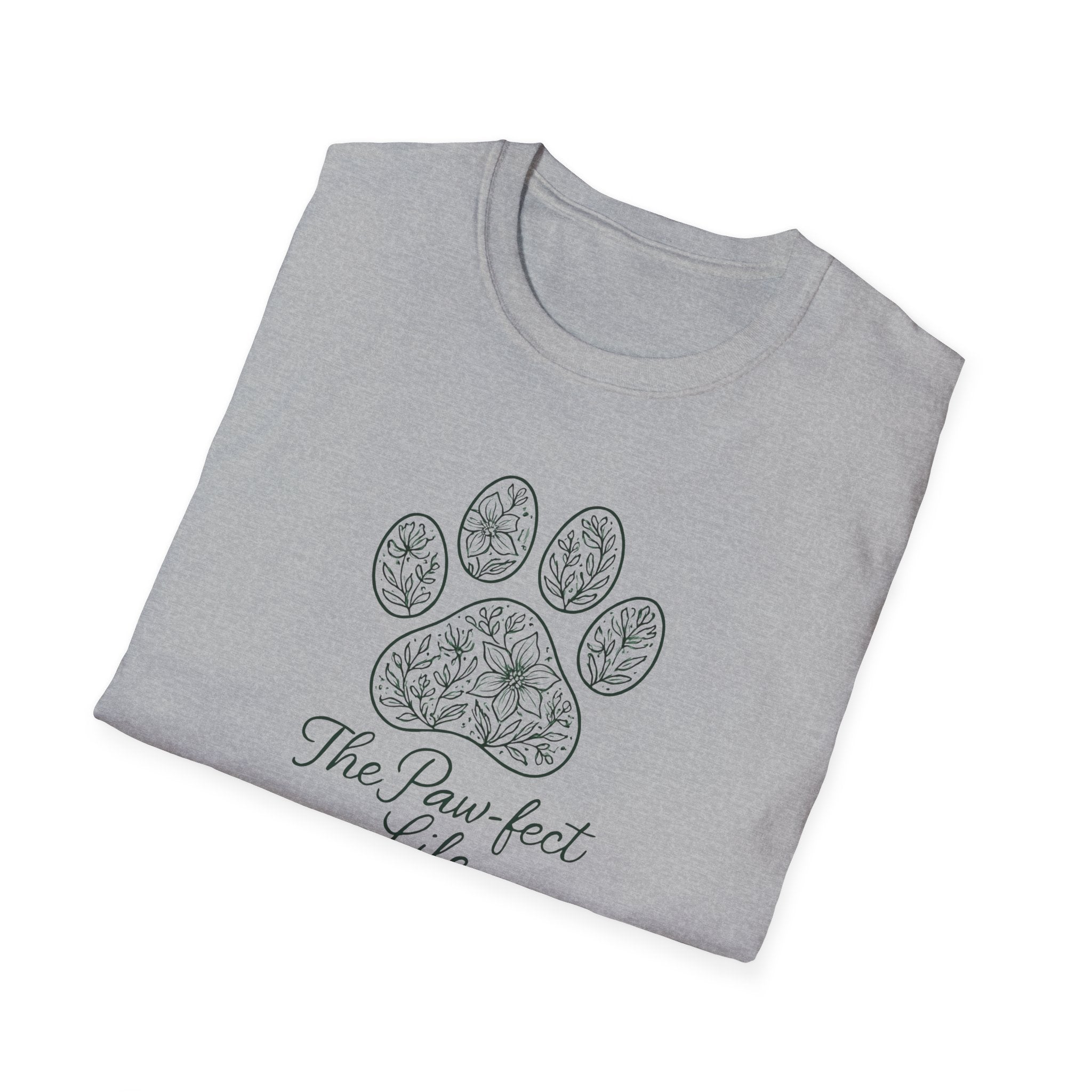 Floral Paw Print T-Shirt