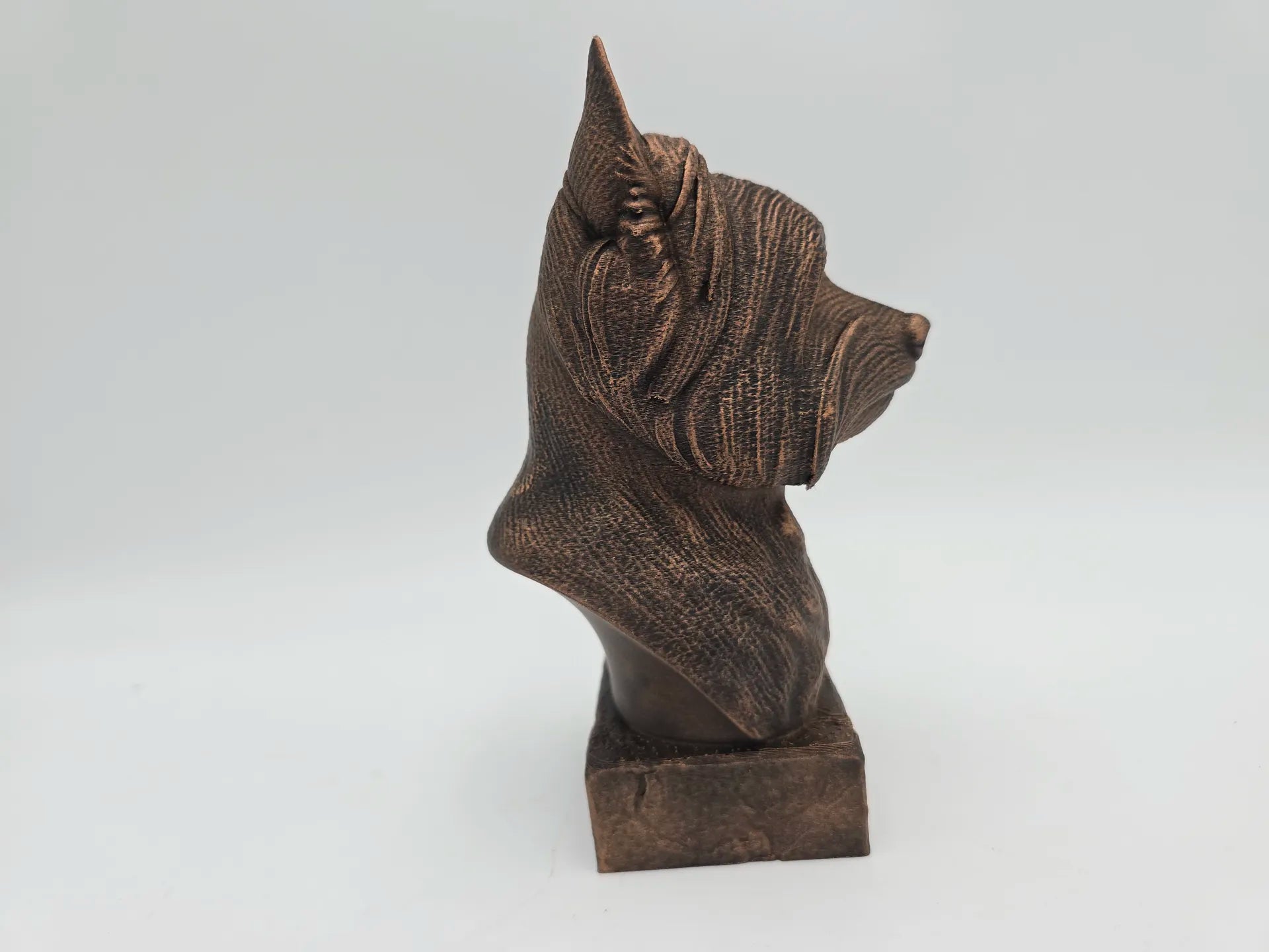 Dog Memorial, Yorki, Bronze-Look Urn Bust-Printastic Treasures