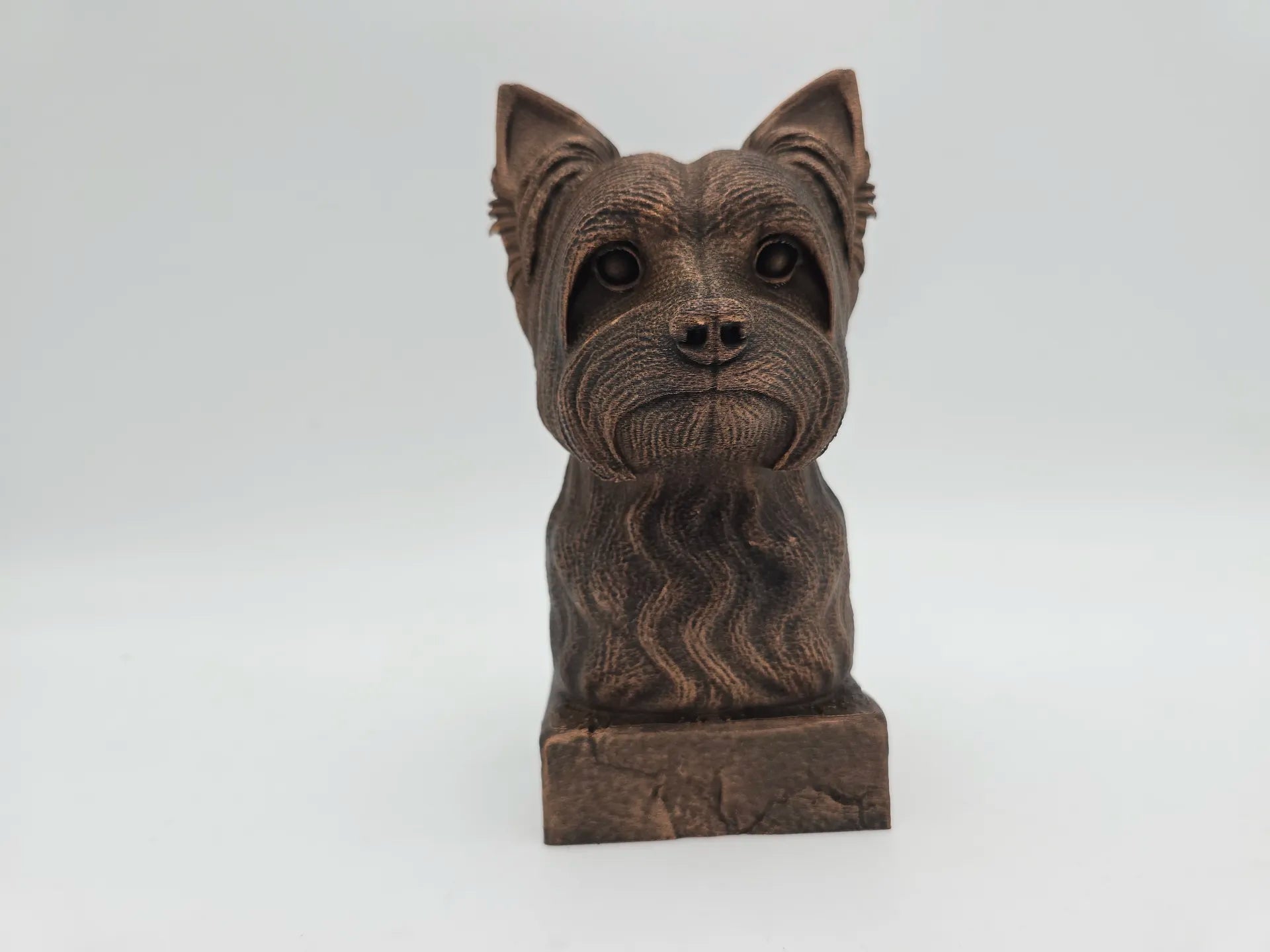 Dog Memorial, Yorki, Bronze-Look Urn Bust-Printastic Treasures
