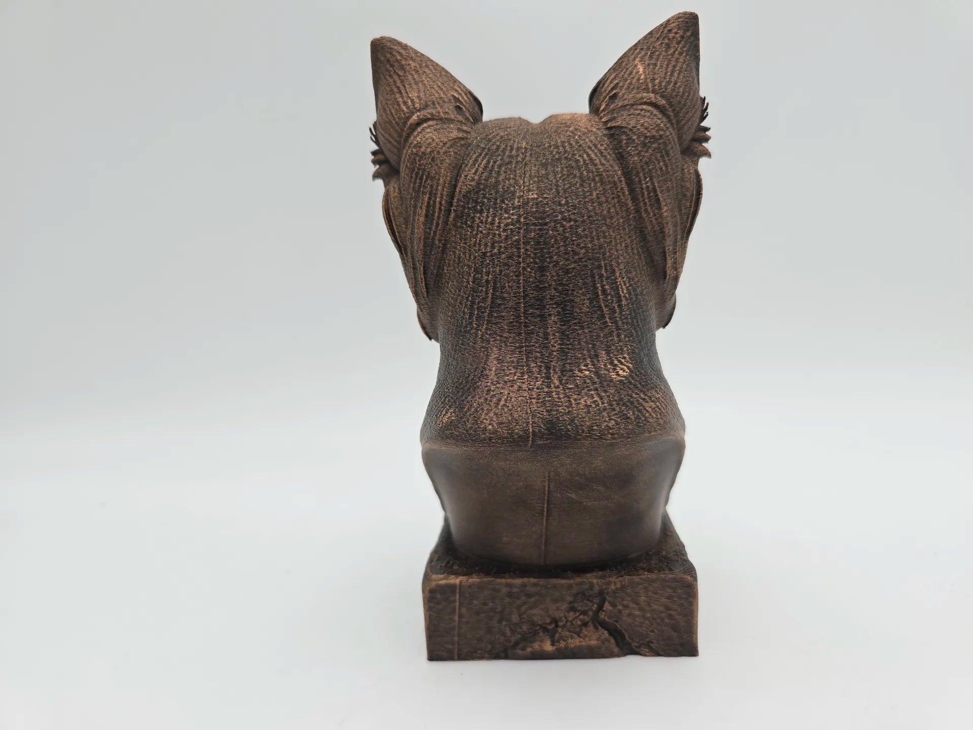 Dog Memorial, Yorki, Bronze-Look Urn Bust-Printastic Treasures