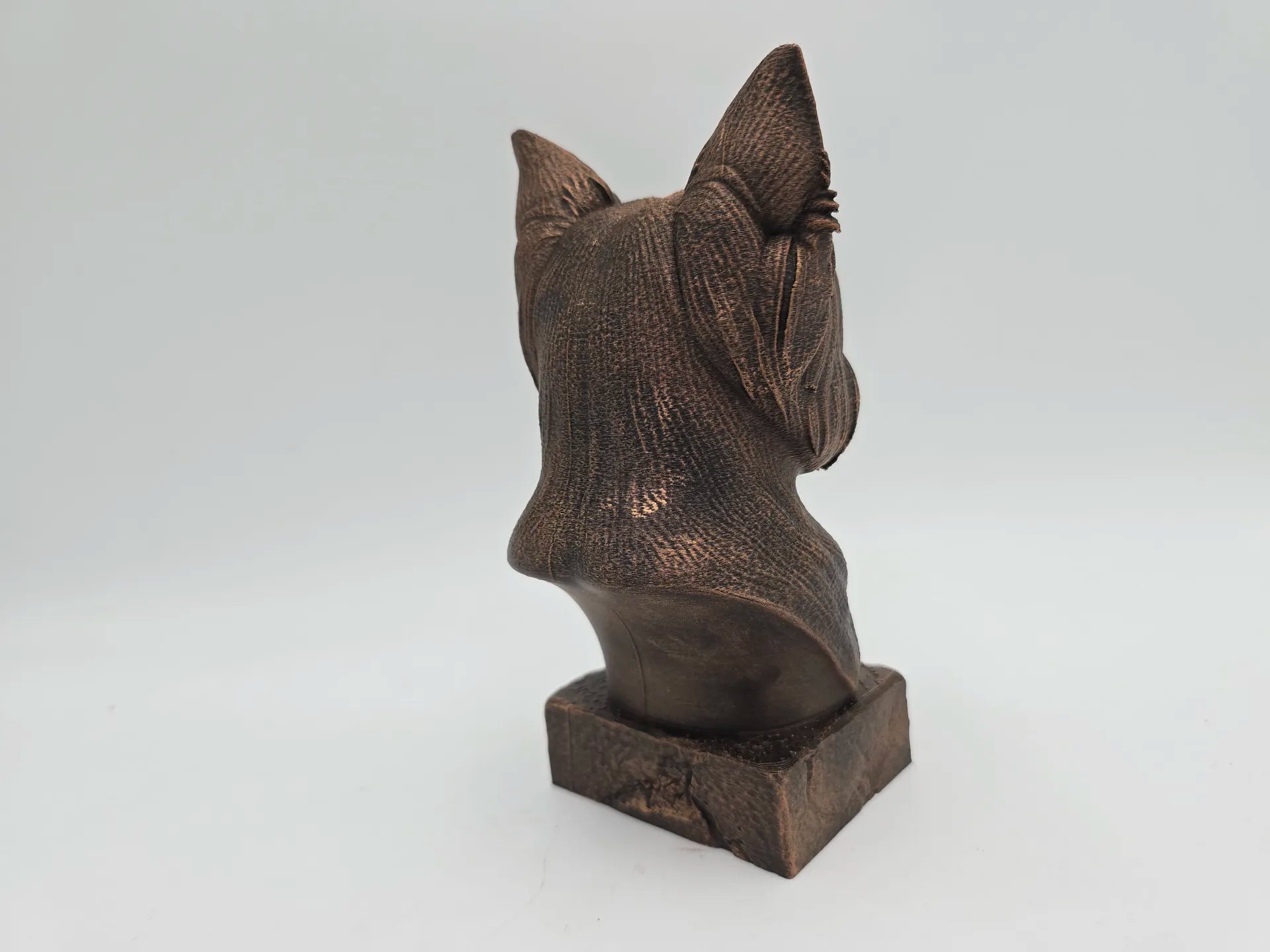 Dog Memorial, Yorki, Bronze-Look Urn Bust-Printastic Treasures
